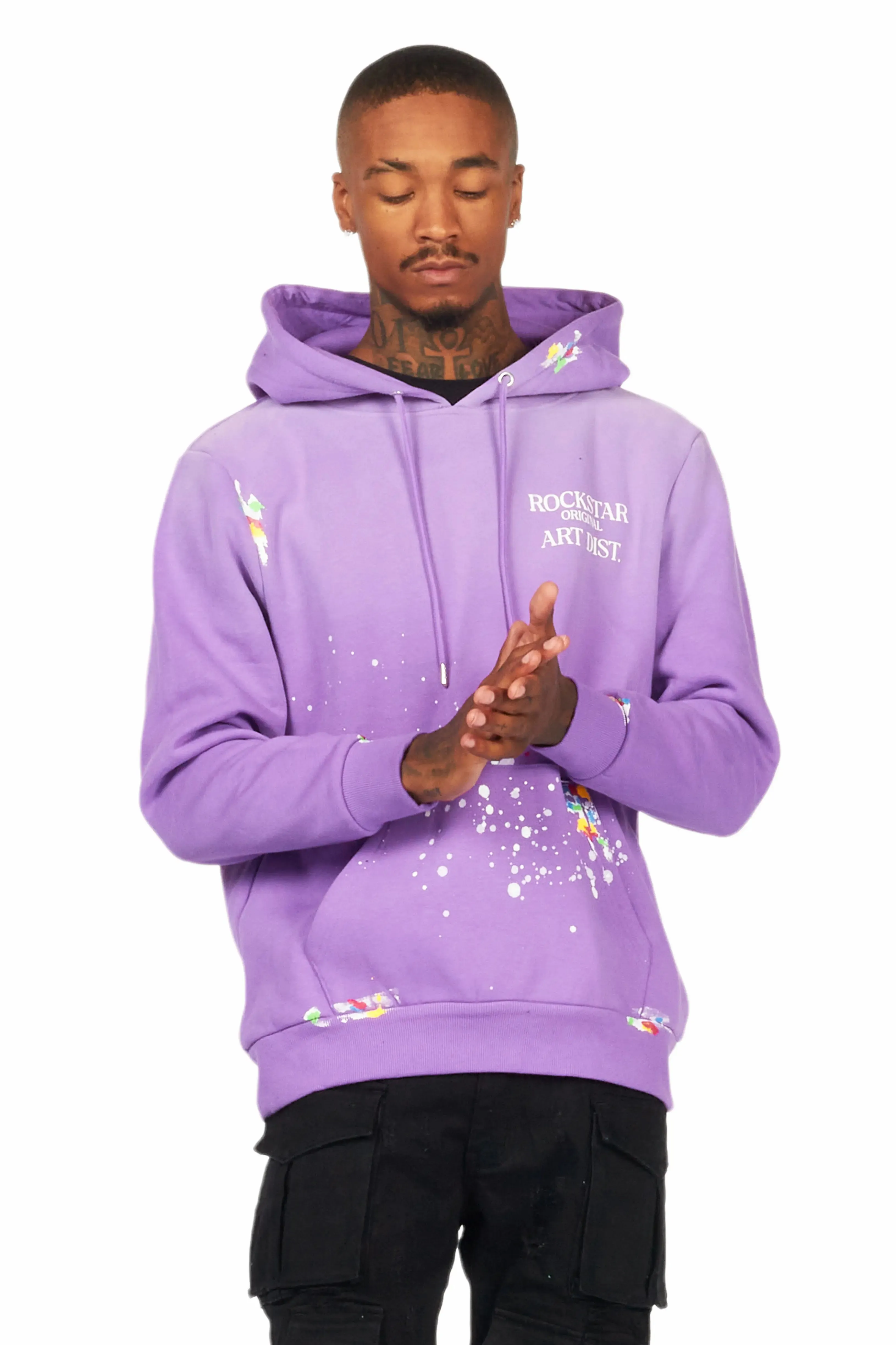 Rockstar Art Dist. Purple Graphic Hoodie sold by Rockstar Original product image thumbnail 4