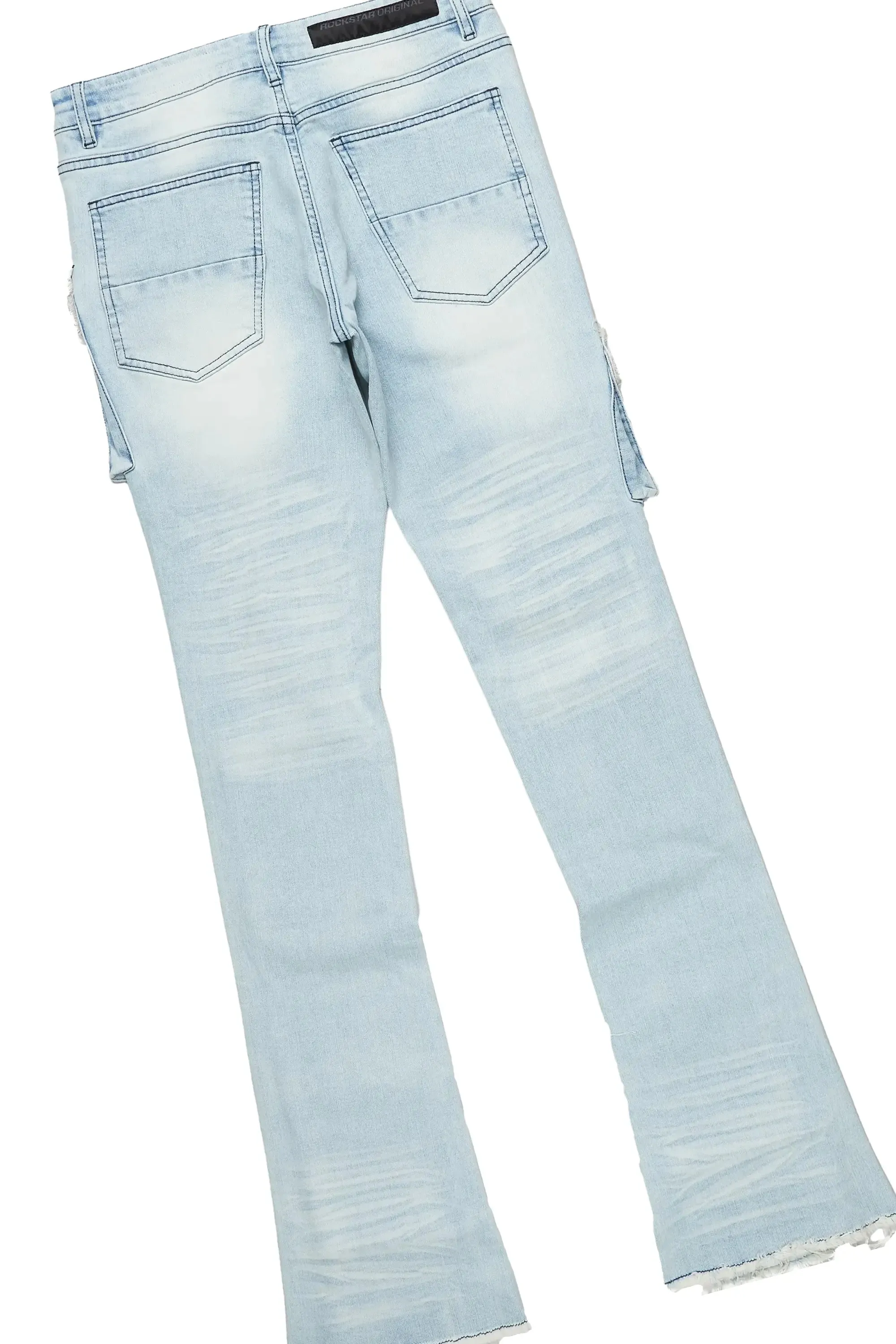 Lake White/Blue T-Shirt/Stacked Flare Jean sold by Rockstar Original product image thumbnail 5