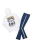 Gorka White/Navy Hoodie Track Set sold by Rockstar Original