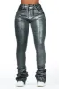 Vittoria Black/Silver Foil Super Stacked Jean sold by Rockstar Original