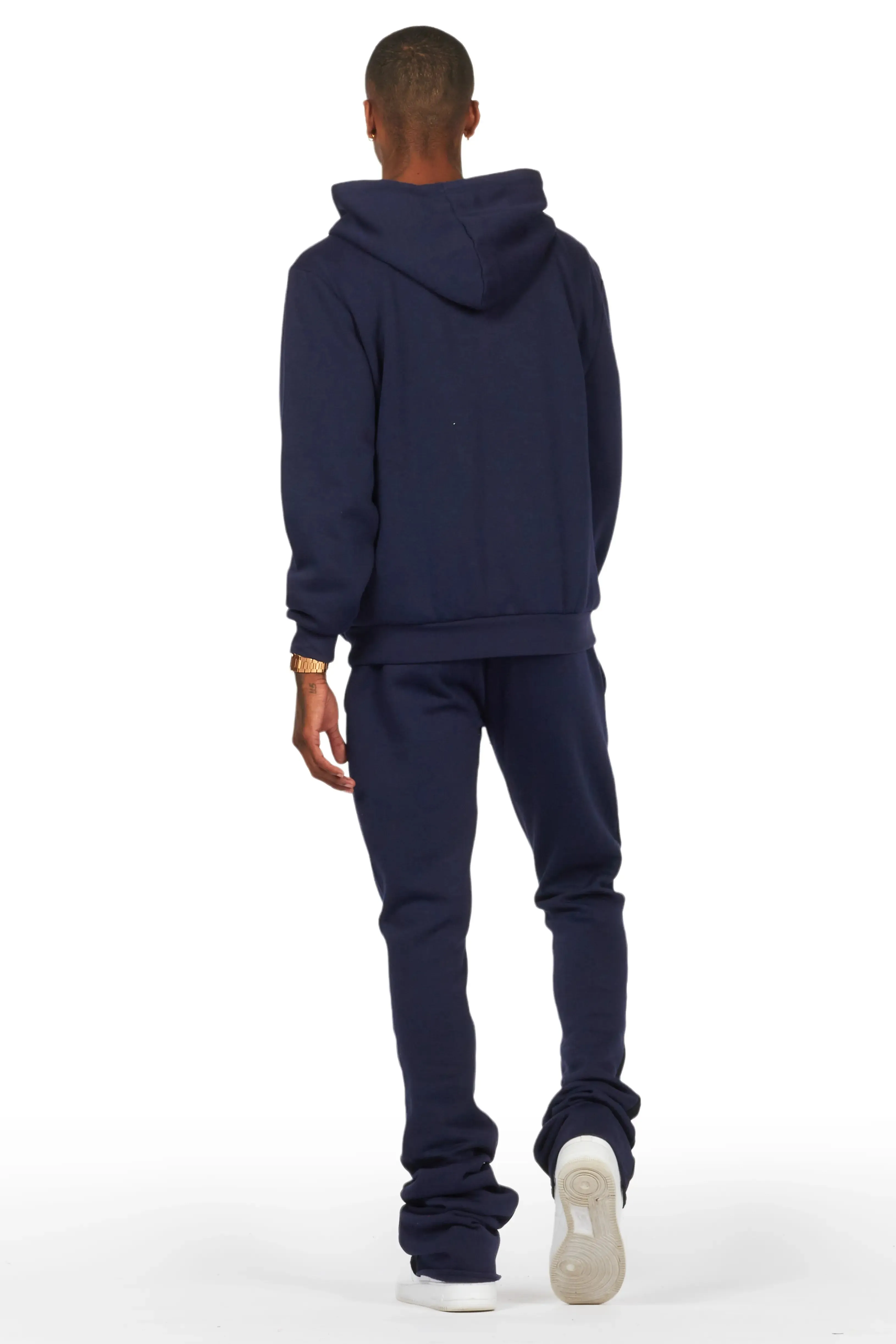 Raffer Navy Hoodie/Super Stacked Flare Pant Set sold by Rockstar Original product image thumbnail 3