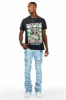 Gentry Blue Stacked Flare Jean sold by Rockstar Original