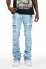 Gentry Blue Stacked Flare Jean sold by Rockstar Original