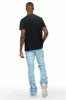Gentry Blue Stacked Flare Jean sold by Rockstar Original