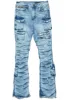 Gentry Blue Stacked Flare Jean sold by Rockstar Original