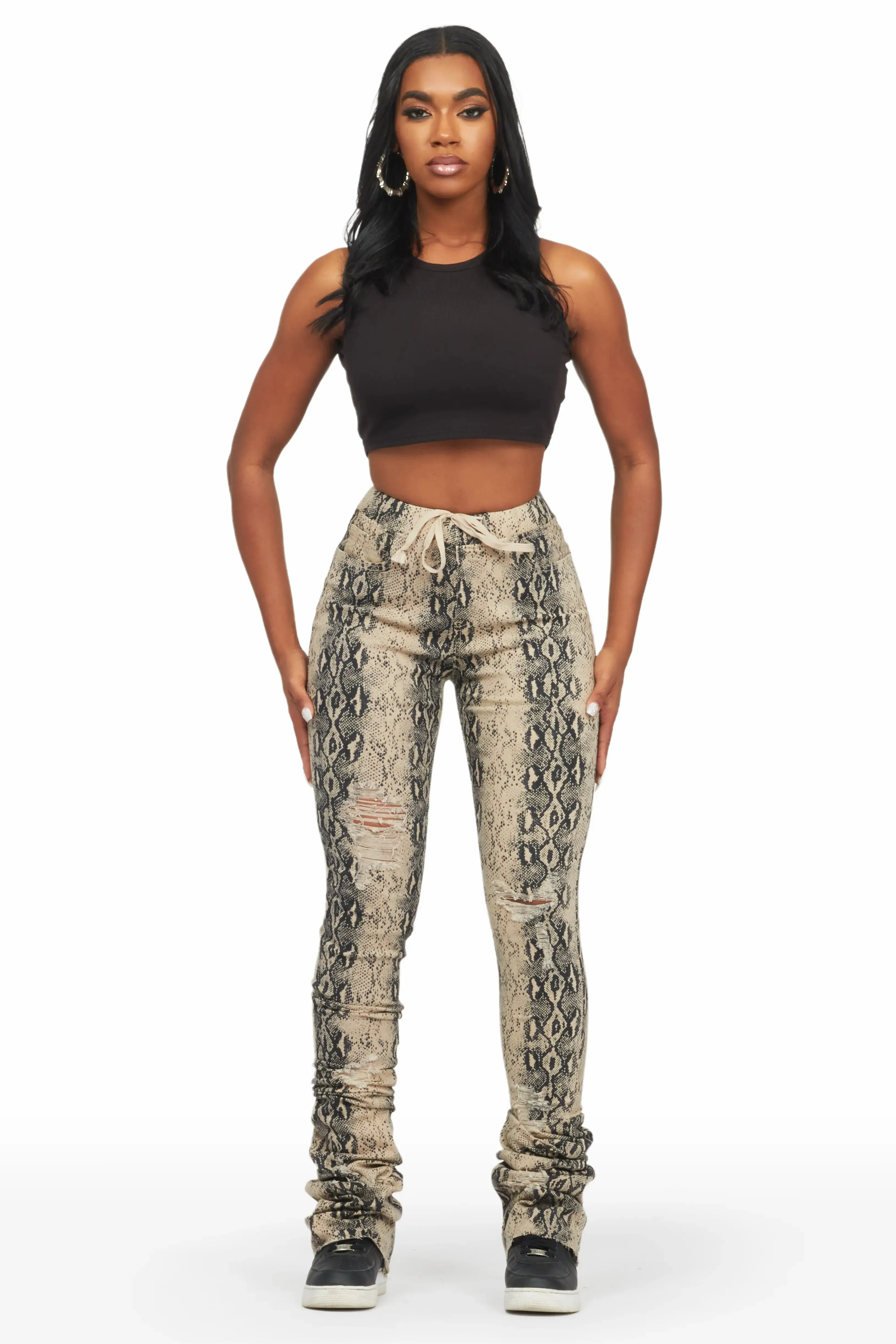 Erriona Snake Super Stacked Pant sold by Rockstar Original product image thumbnail 3