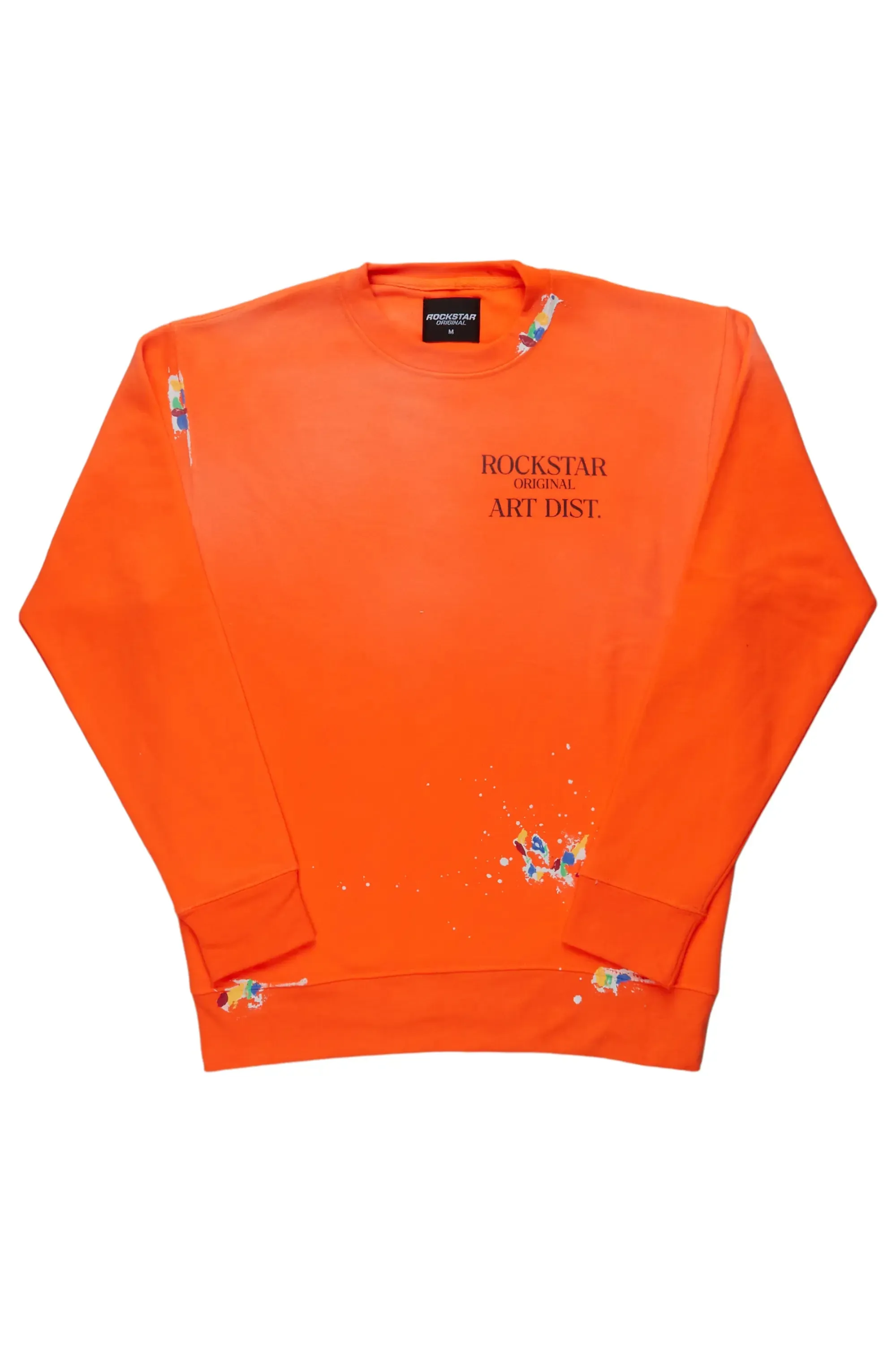 Rockstar Art Dist Orange Crewneck sold by Rockstar Original product image thumbnail 2