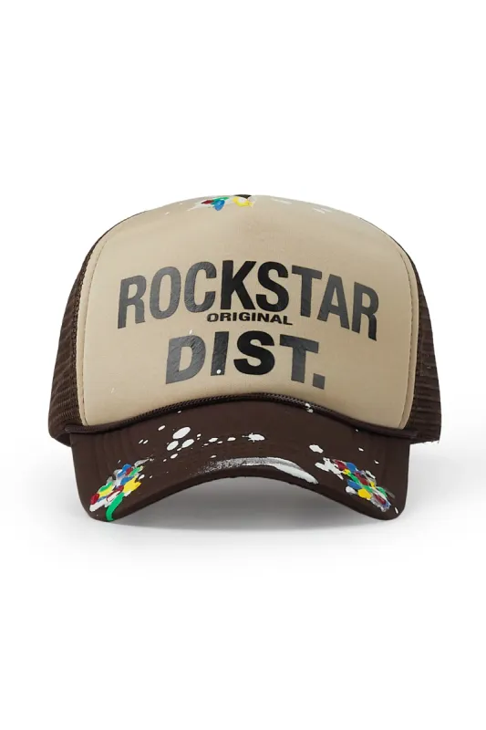 Neptune Beige/Brown Trucker Hat sold by Rockstar Original