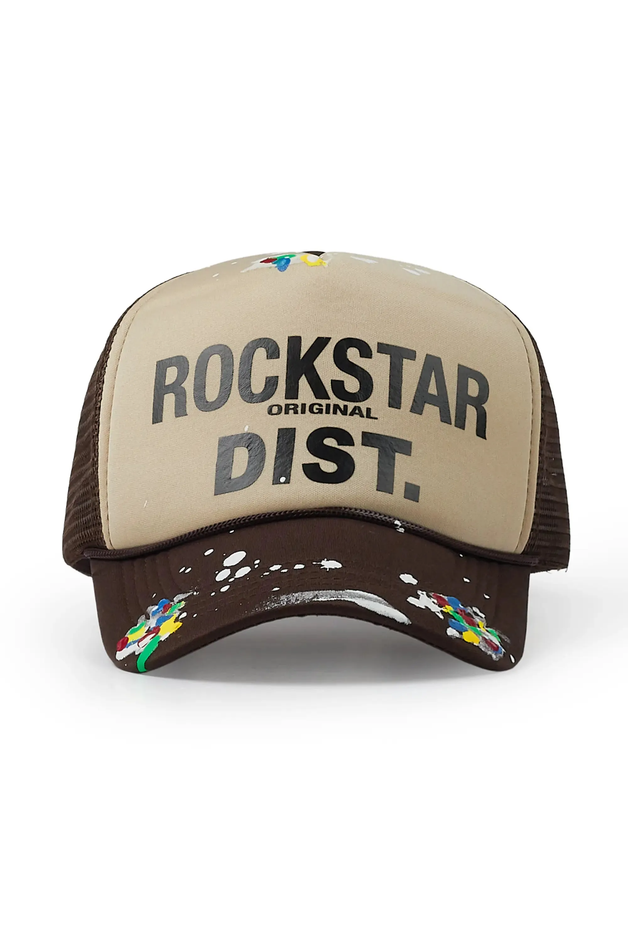 Neptune Beige/Brown Trucker Hat sold by Rockstar Original