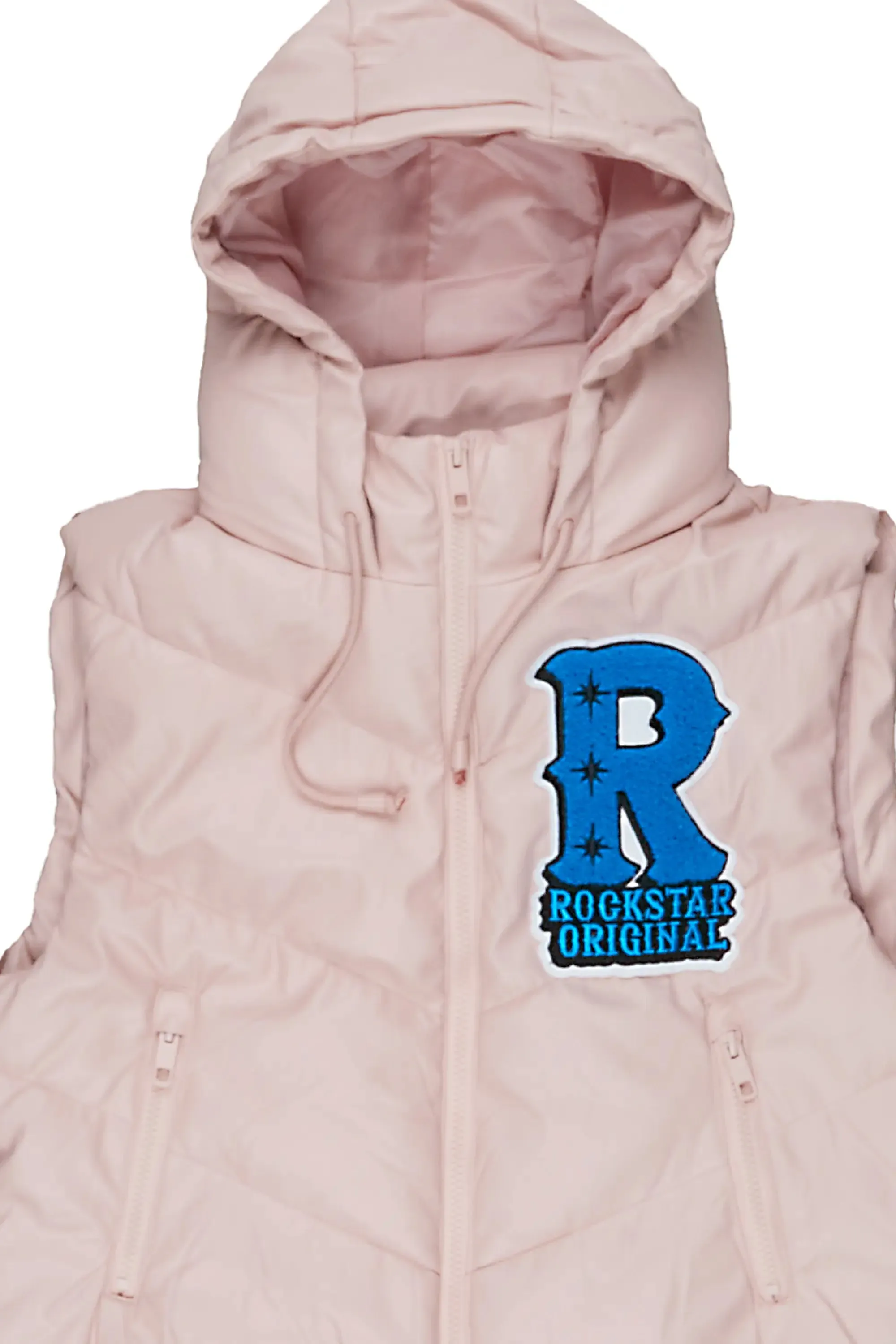 Ashlei Pink Puffer Vest sold by Rockstar Original product image thumbnail 3