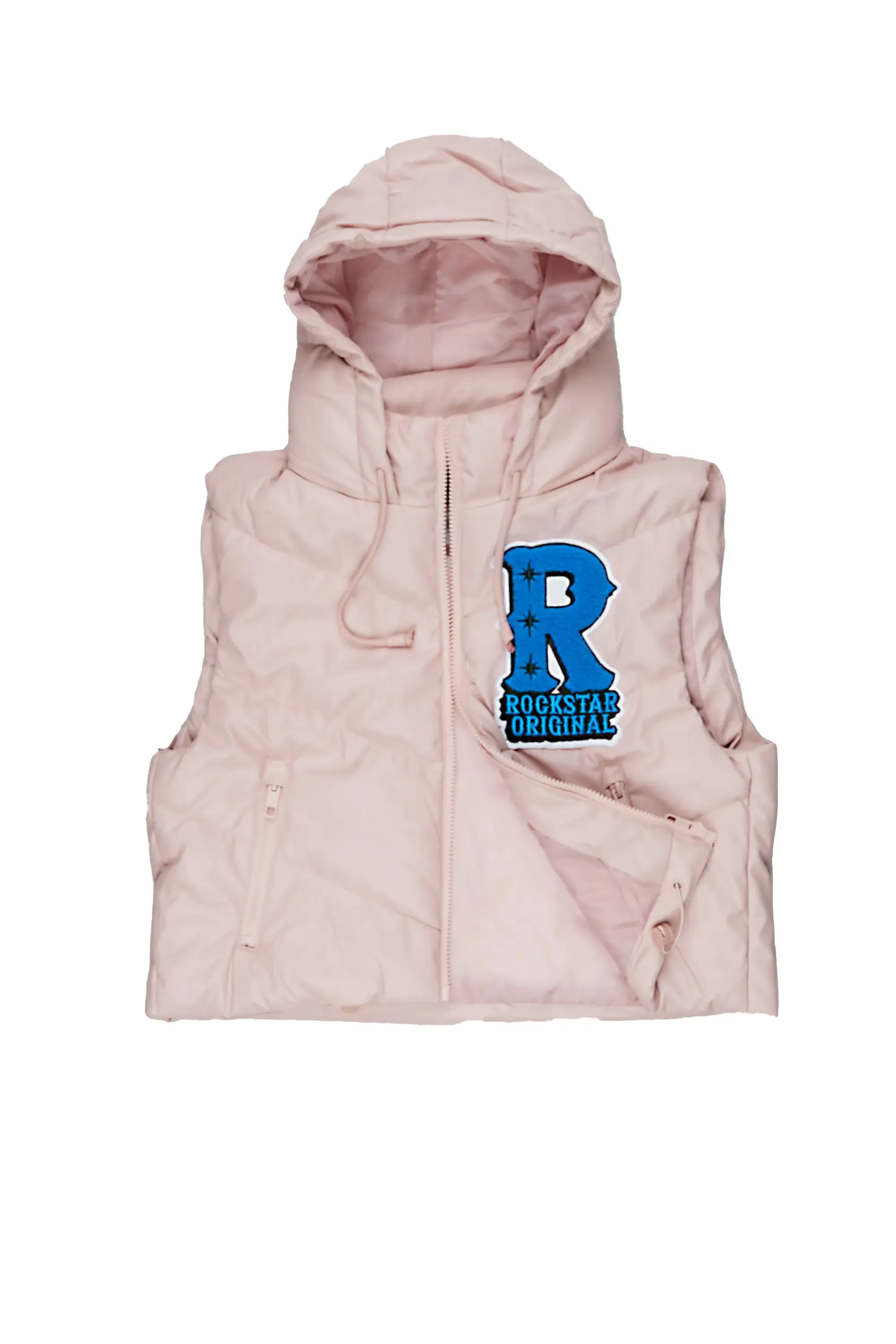 Ashlei Pink Puffer Vest sold by Rockstar Original product image thumbnail 2