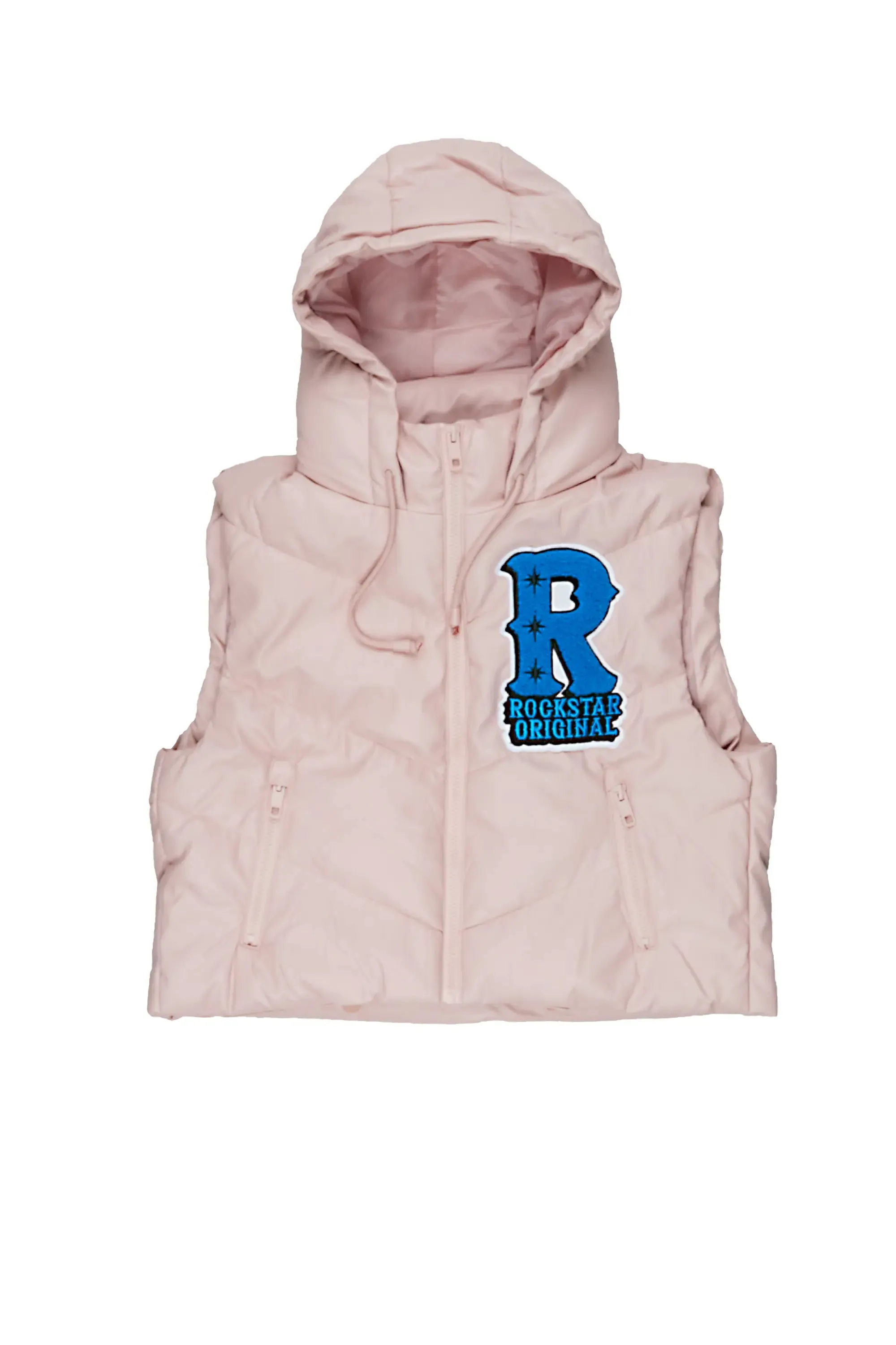 Ashlei Pink Puffer Vest sold by Rockstar Original