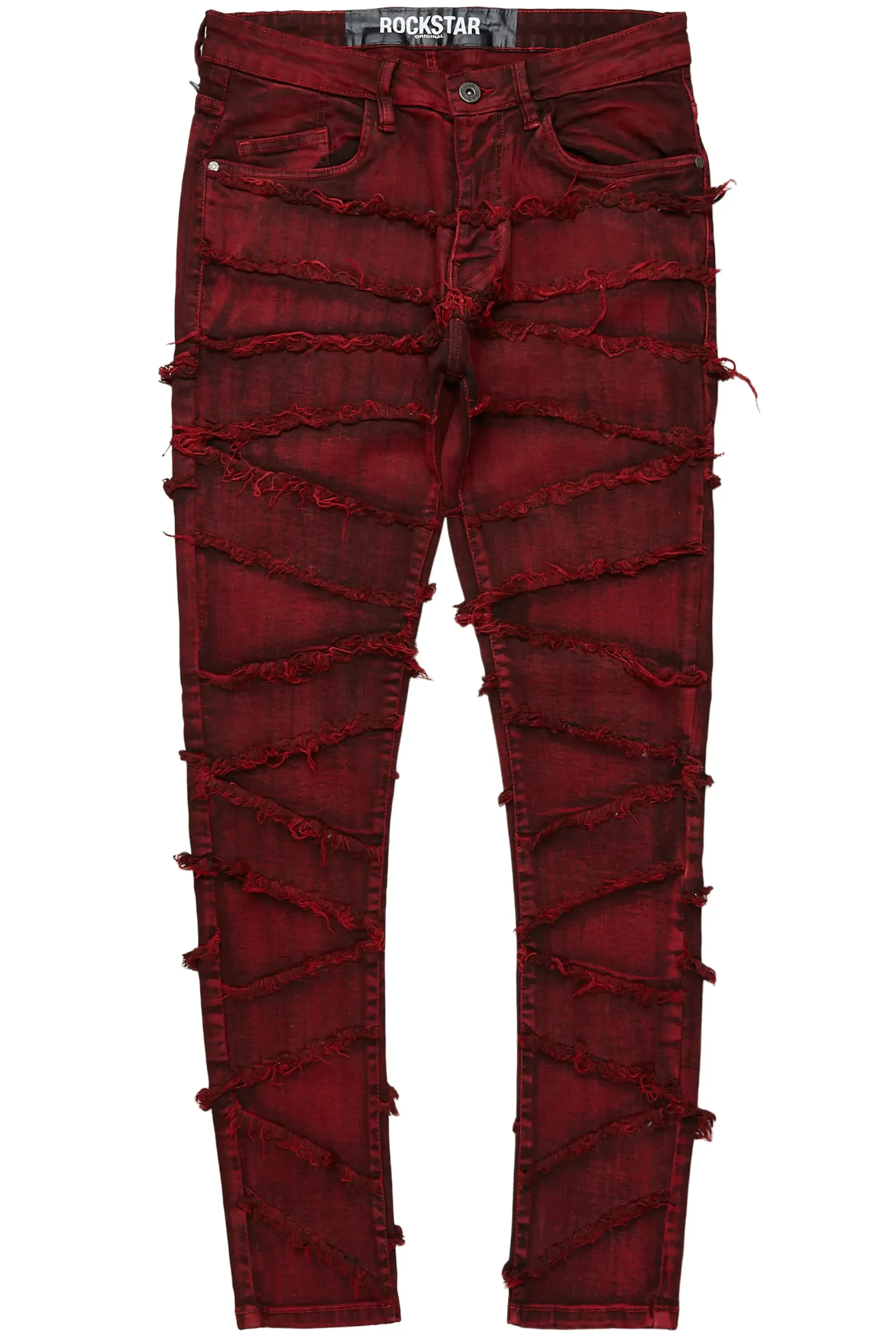 Ebrill Red Patchwork Skinny Fit Jean sold by Rockstar Original product image thumbnail 2