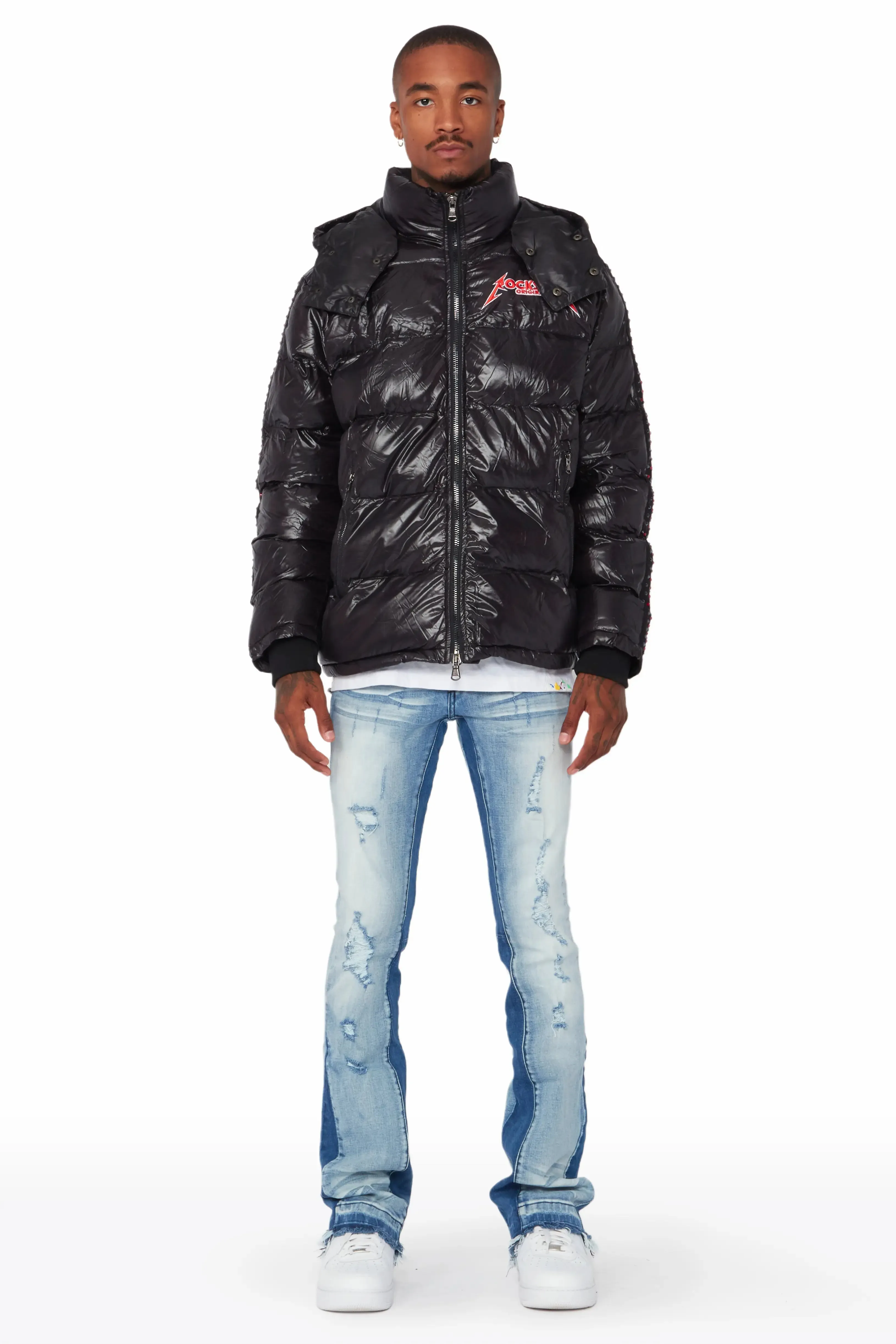 Brink Black Heavy Puffer Jacket sold by Rockstar Original product image thumbnail 4