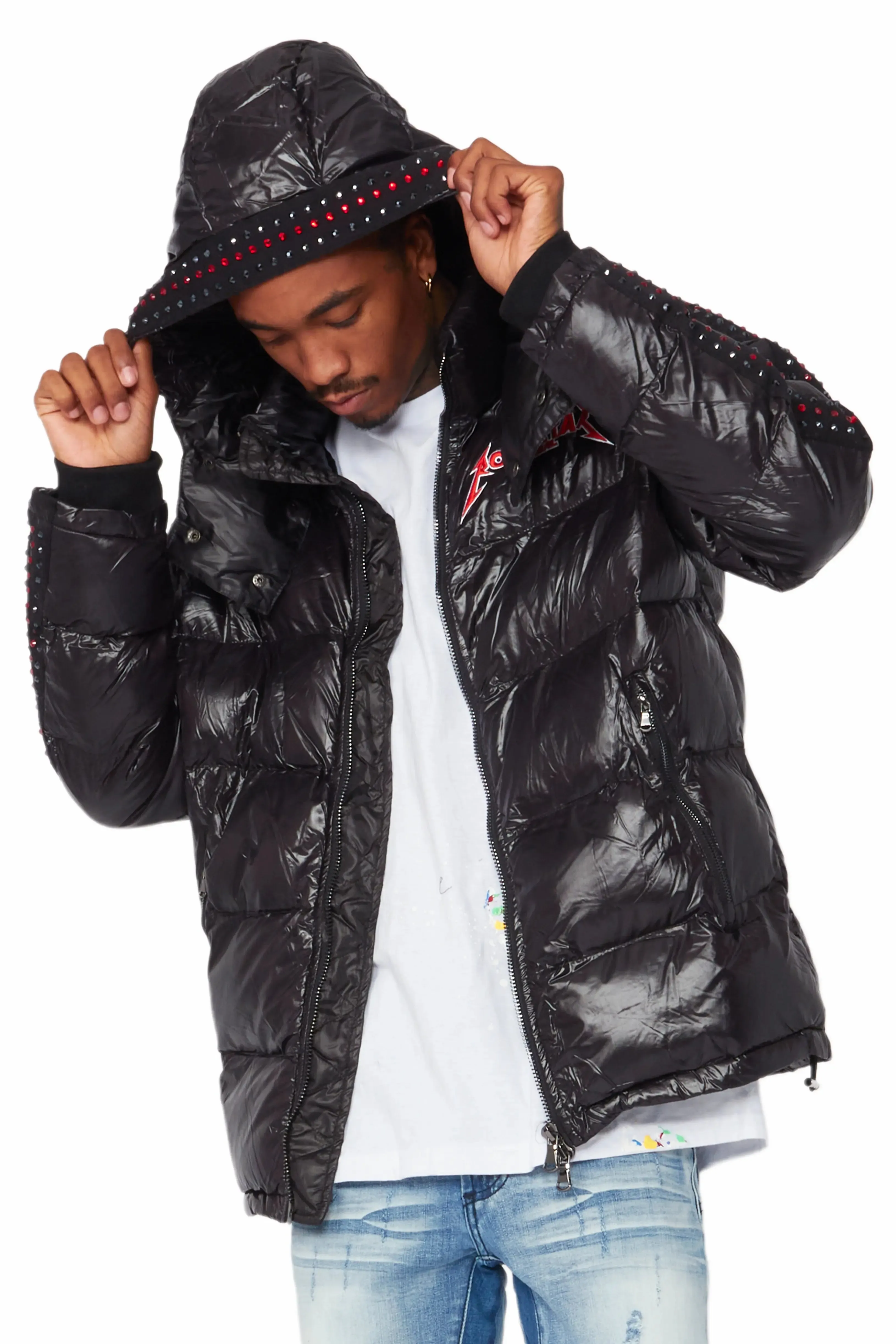 Brink Black Heavy Puffer Jacket sold by Rockstar Original product image thumbnail 5