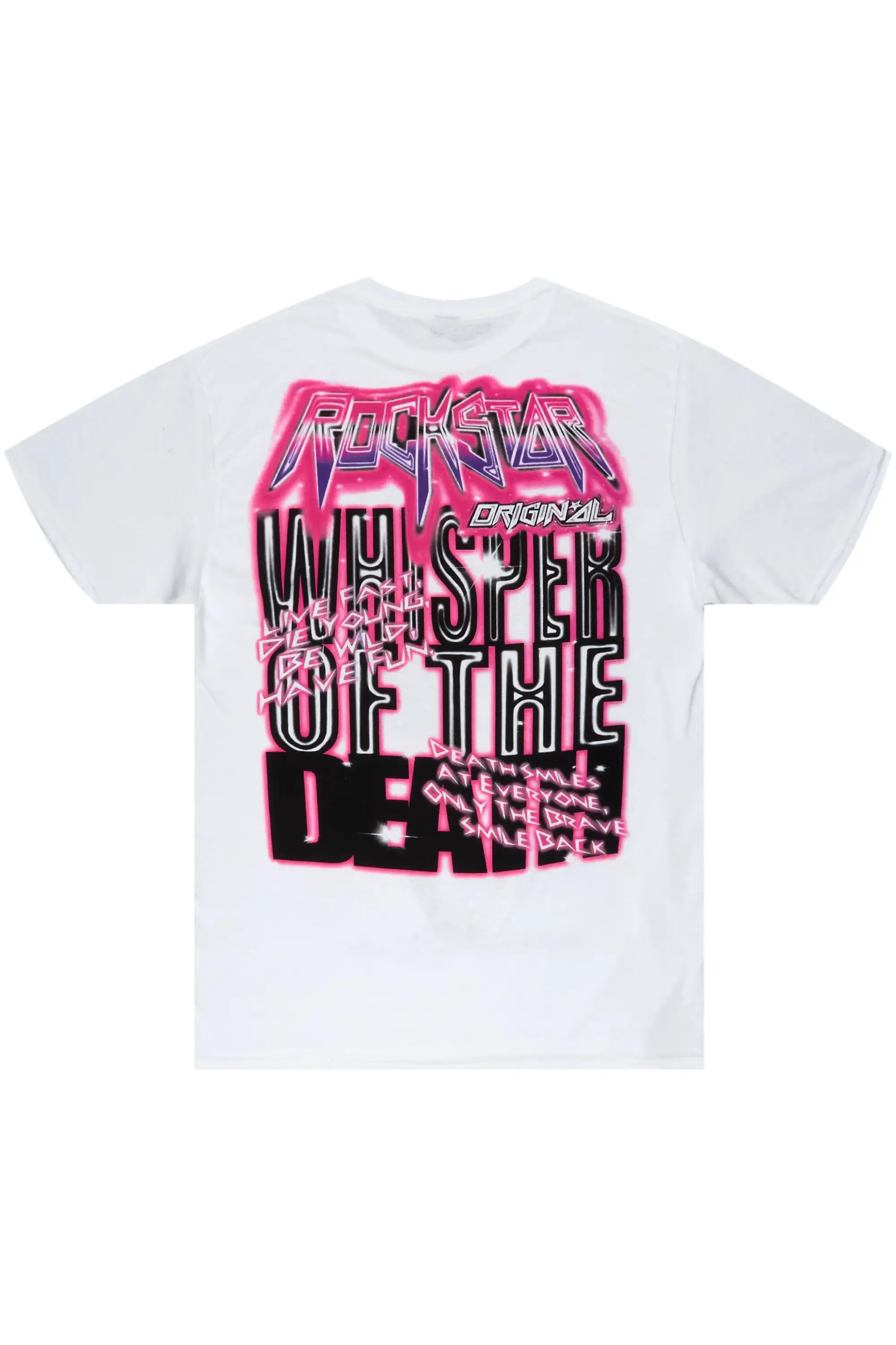 Obern White/Blue Graphic T-Shirt sold by Rockstar Original product image thumbnail 5