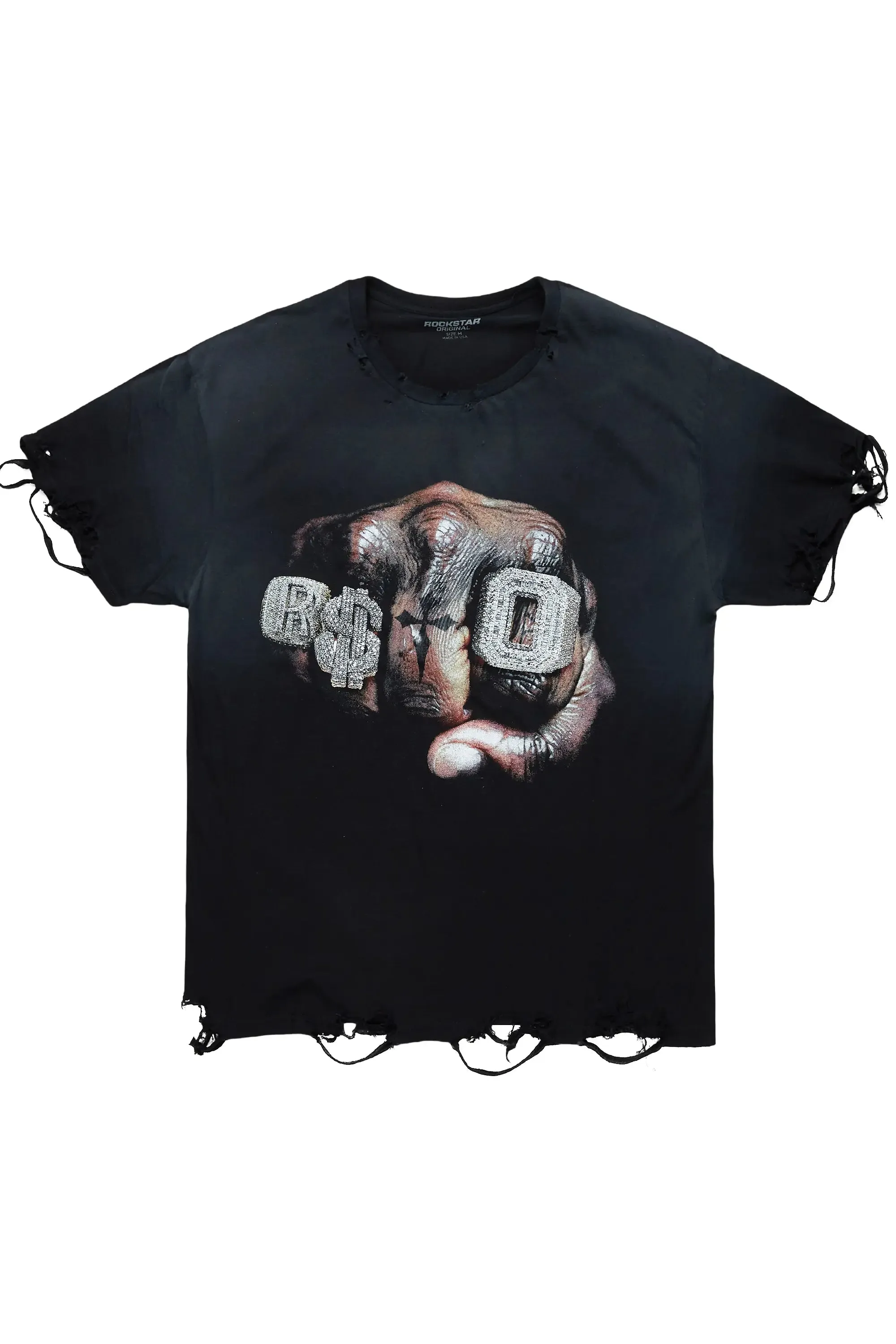 Janus Black Oversized Graphic T-Shirt sold by Rockstar Original