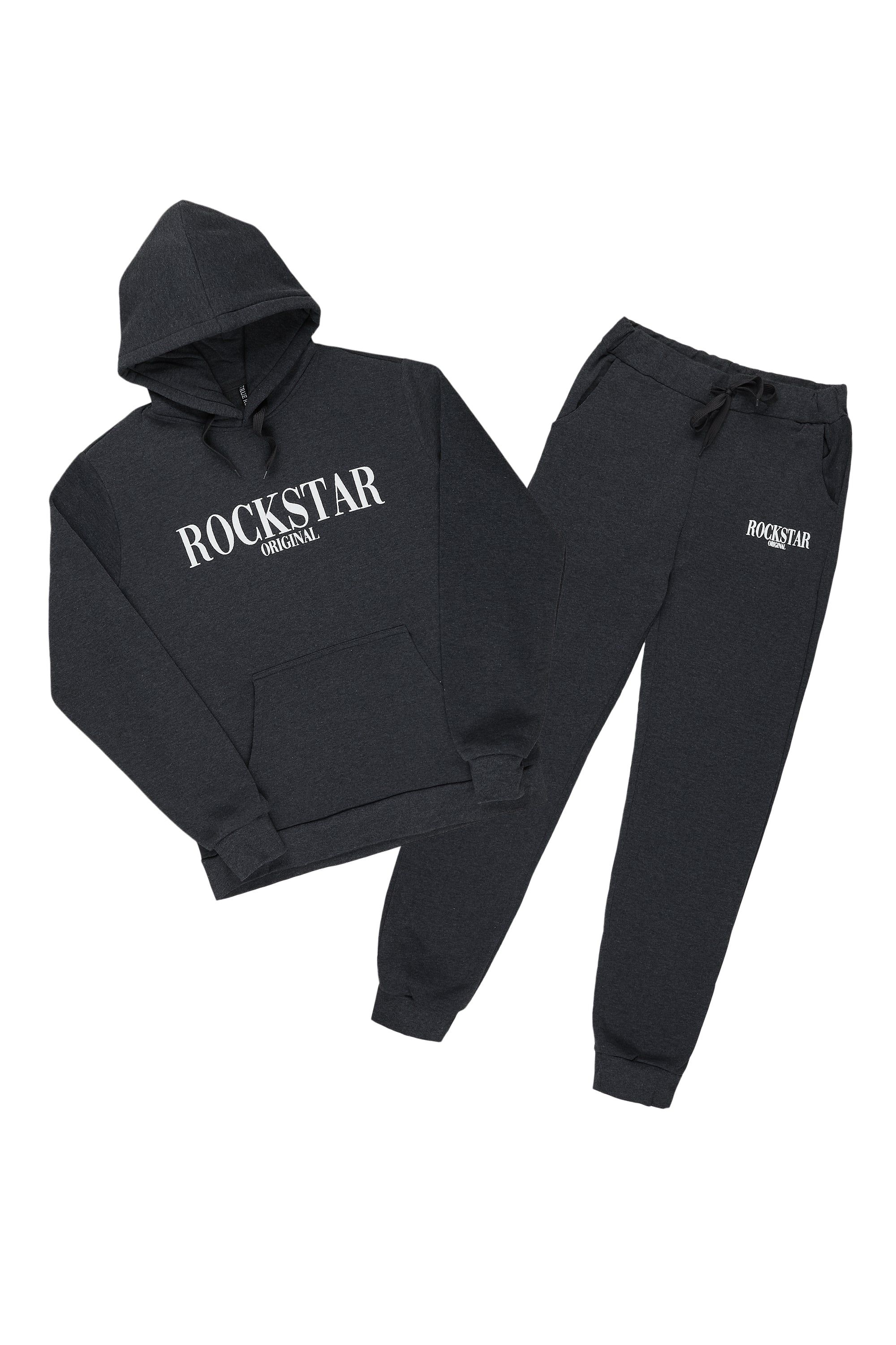 Octavio Hoodie/Jogger Set-Charcoal sold by Rockstar Original