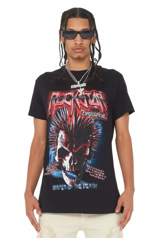 Obern Black Graphic T-Shirt sold by Rockstar Original