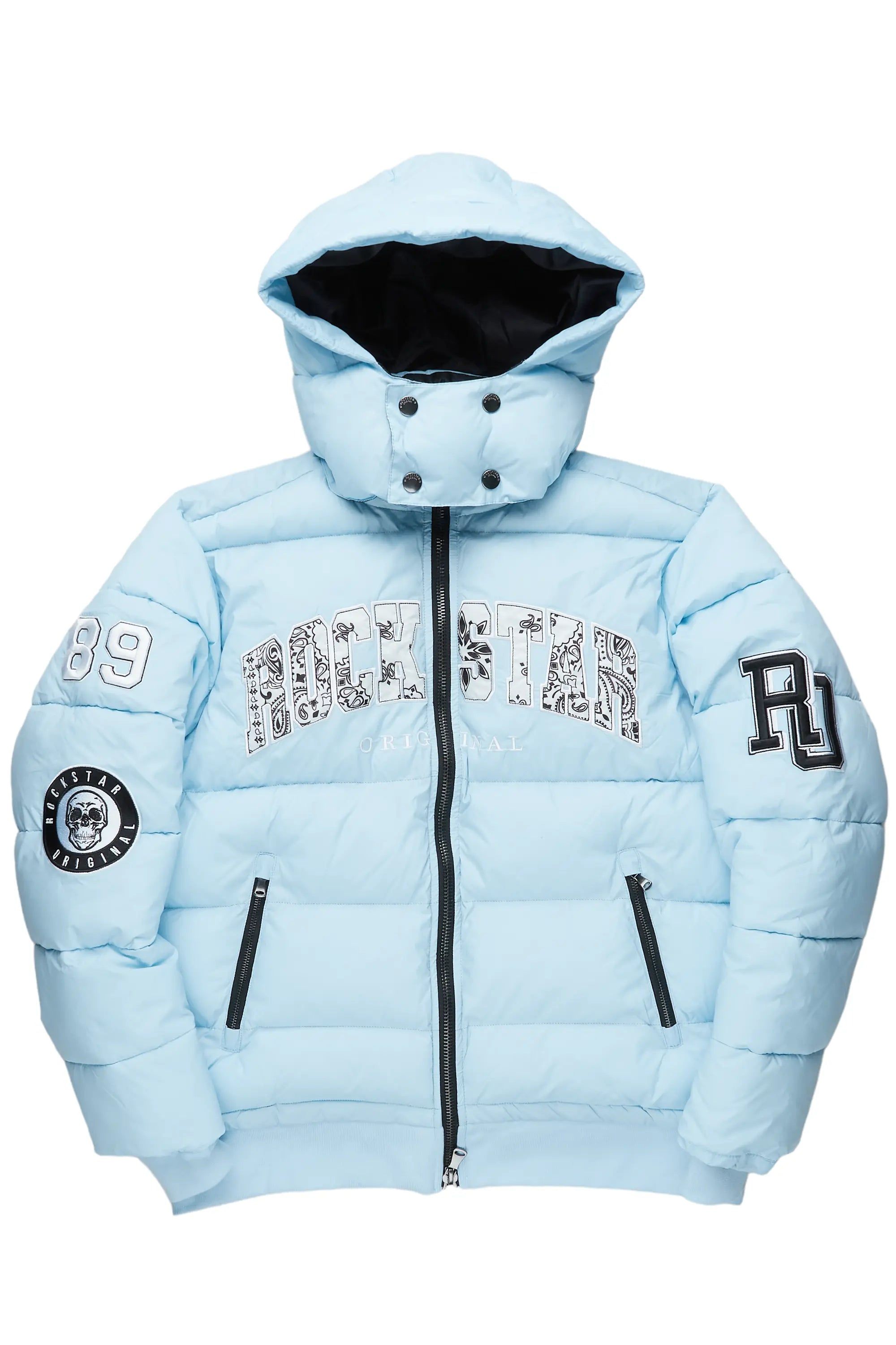 Bronx Baby Blue Heavy Puffer Jacket sold by Rockstar Original product image thumbnail 3