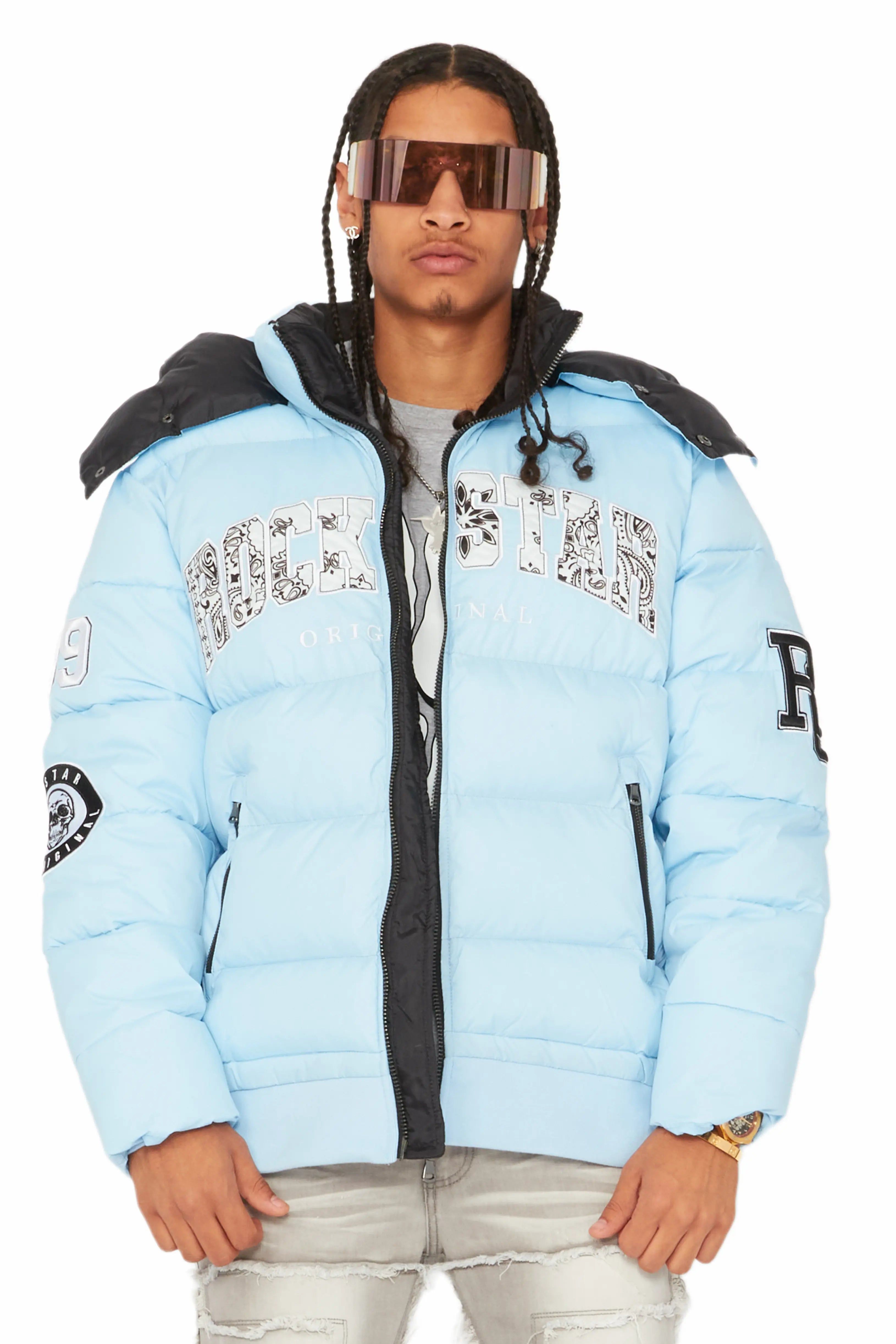 Bronx Baby Blue Heavy Puffer Jacket sold by Rockstar Original product image thumbnail 2
