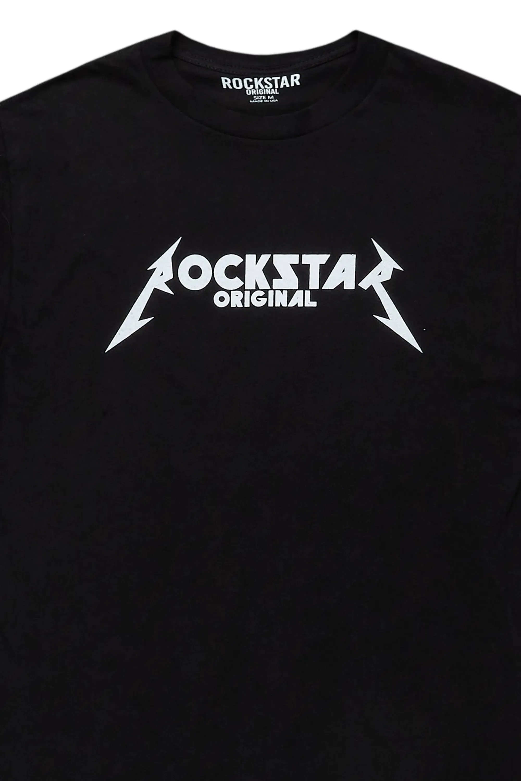 Diogo Black/White Printed T-Shirt sold by Rockstar Original product image thumbnail 3