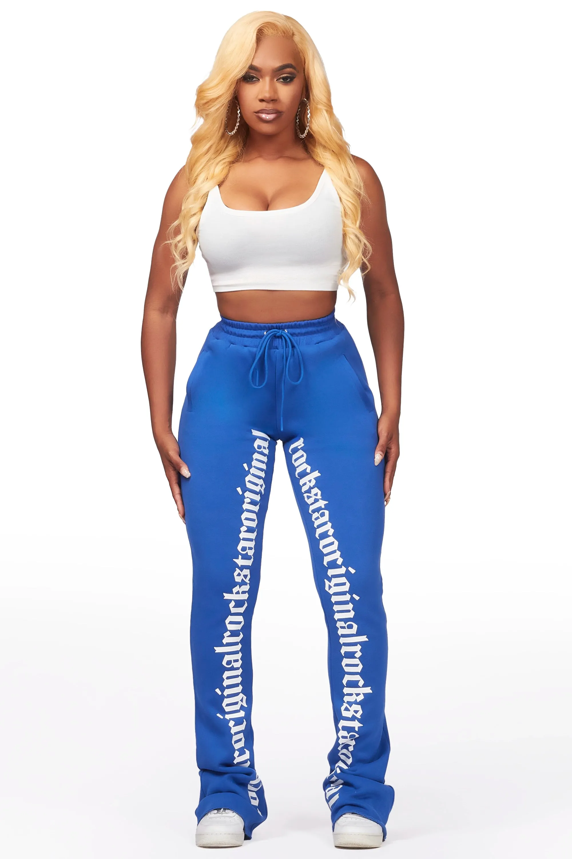 Blakely Royal Blue Super Stacked Pant sold by Rockstar Original product image thumbnail 3