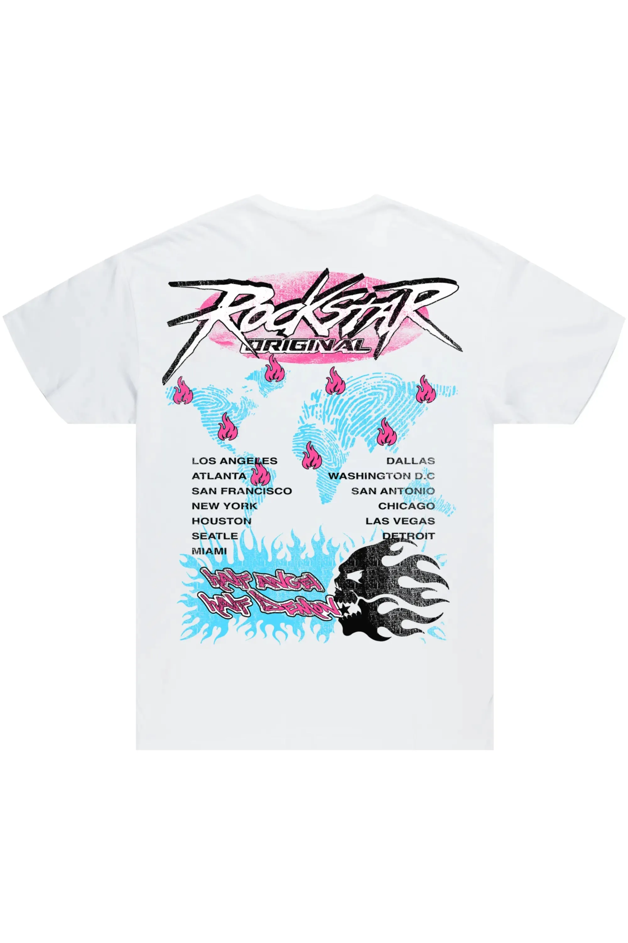 Raishas White Oversized Tee sold by Rockstar Original product image thumbnail 3