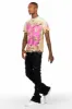 Edel Black Stacked Flare Jean sold by Rockstar Original