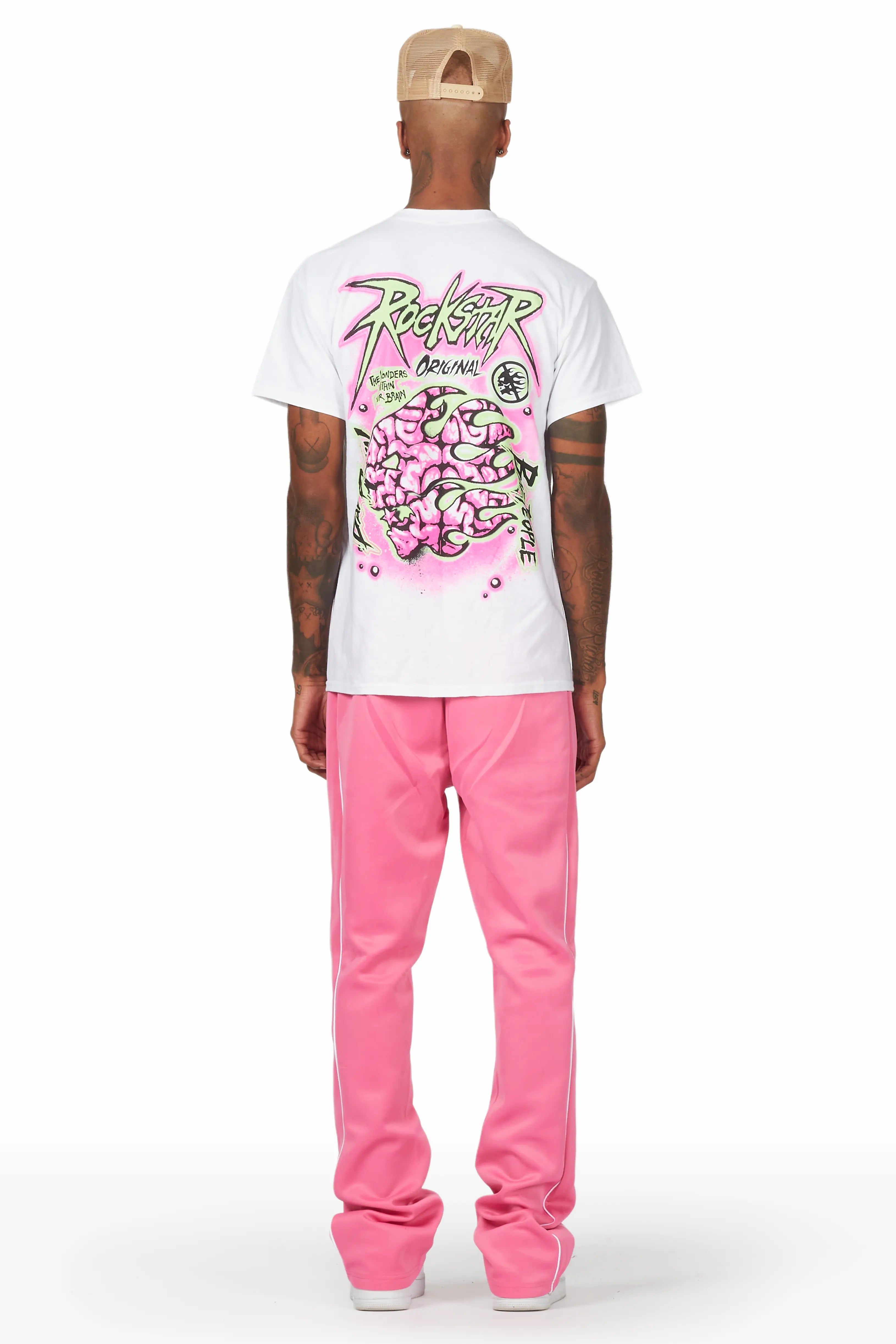 Braindead Pink/White T-Shirt/Stacked Track Set sold by Rockstar Original product image thumbnail 5