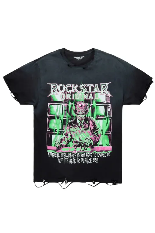 Hotlanta Black Graphic T-Shirt sold by Rockstar Original