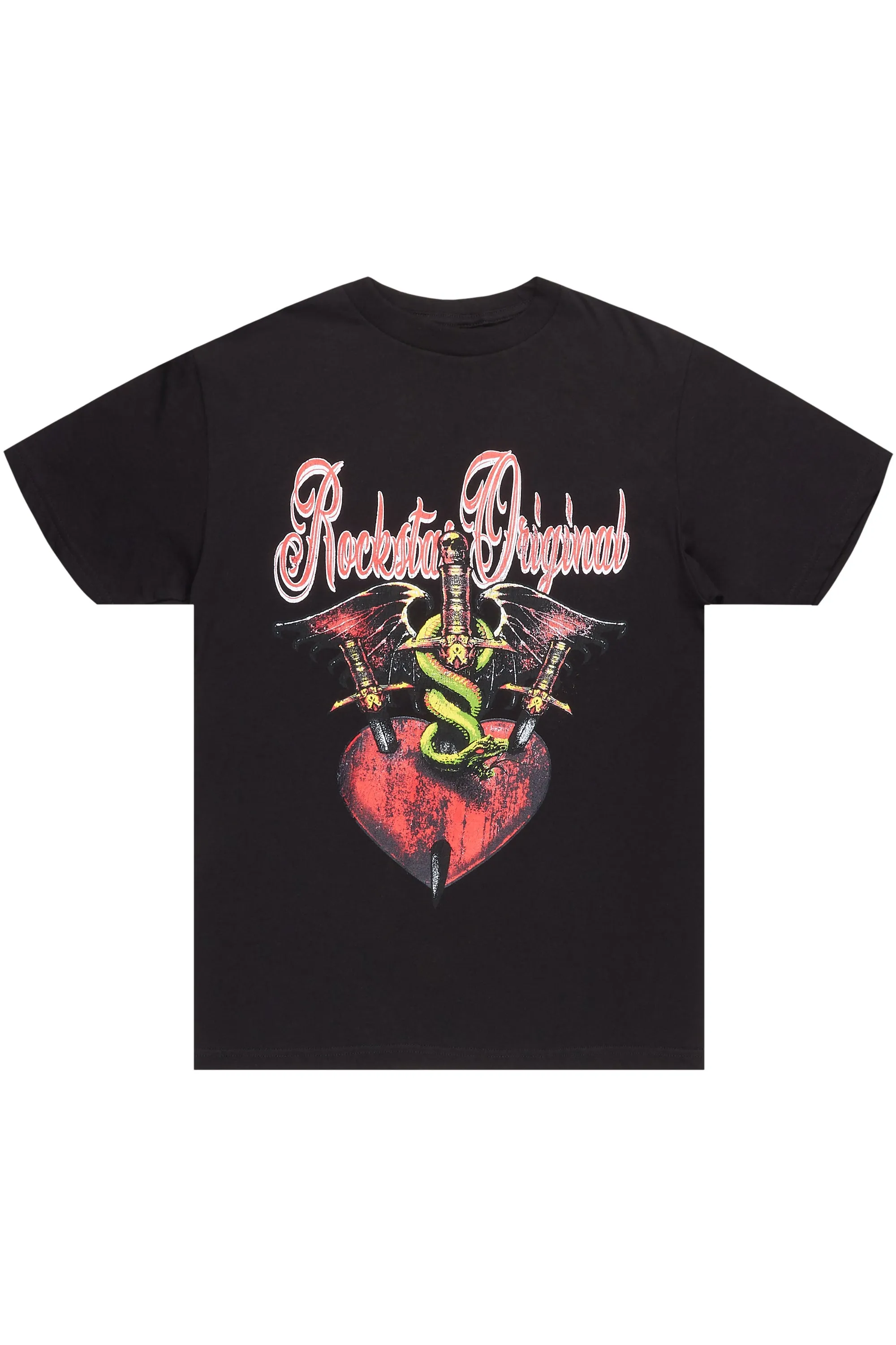 Maarz Black Graphic T-Shirt sold by Rockstar Original