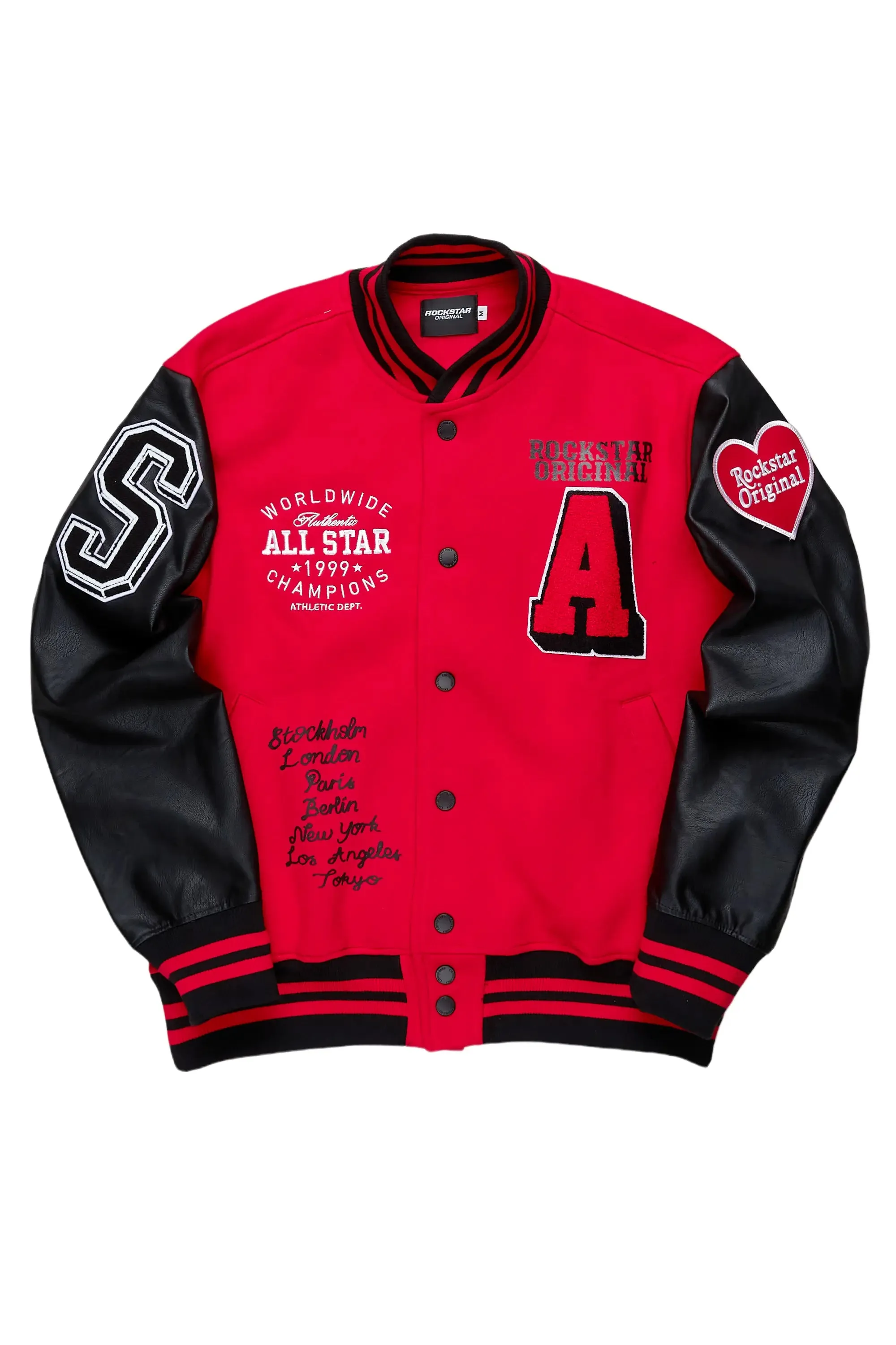 Pacari Red Varsity Jacket sold by Rockstar Original product image thumbnail 2