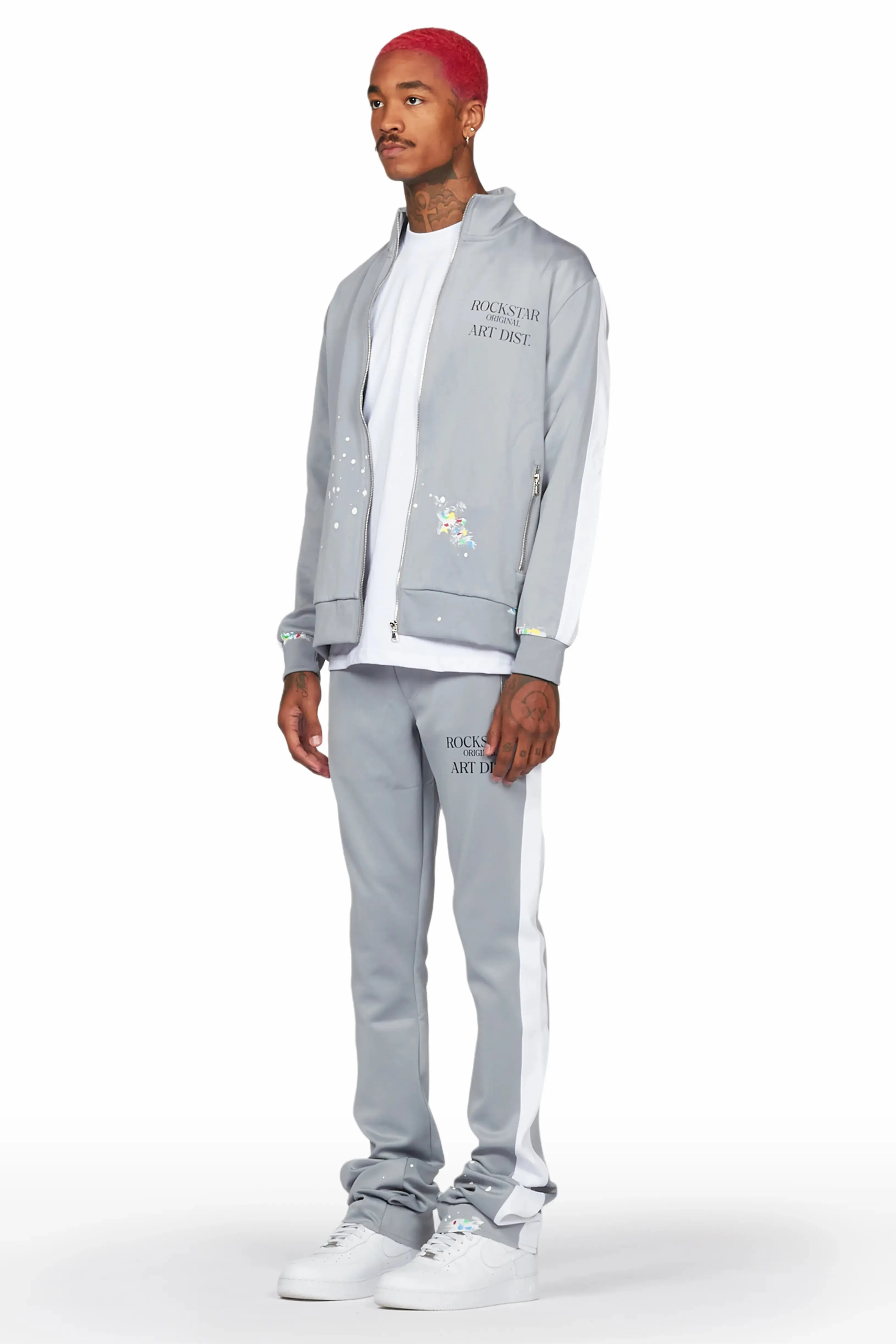 Rockstar Art Dist. Grey Tricot Super Stacked Flare Track Set sold by Rockstar Original product image thumbnail 5