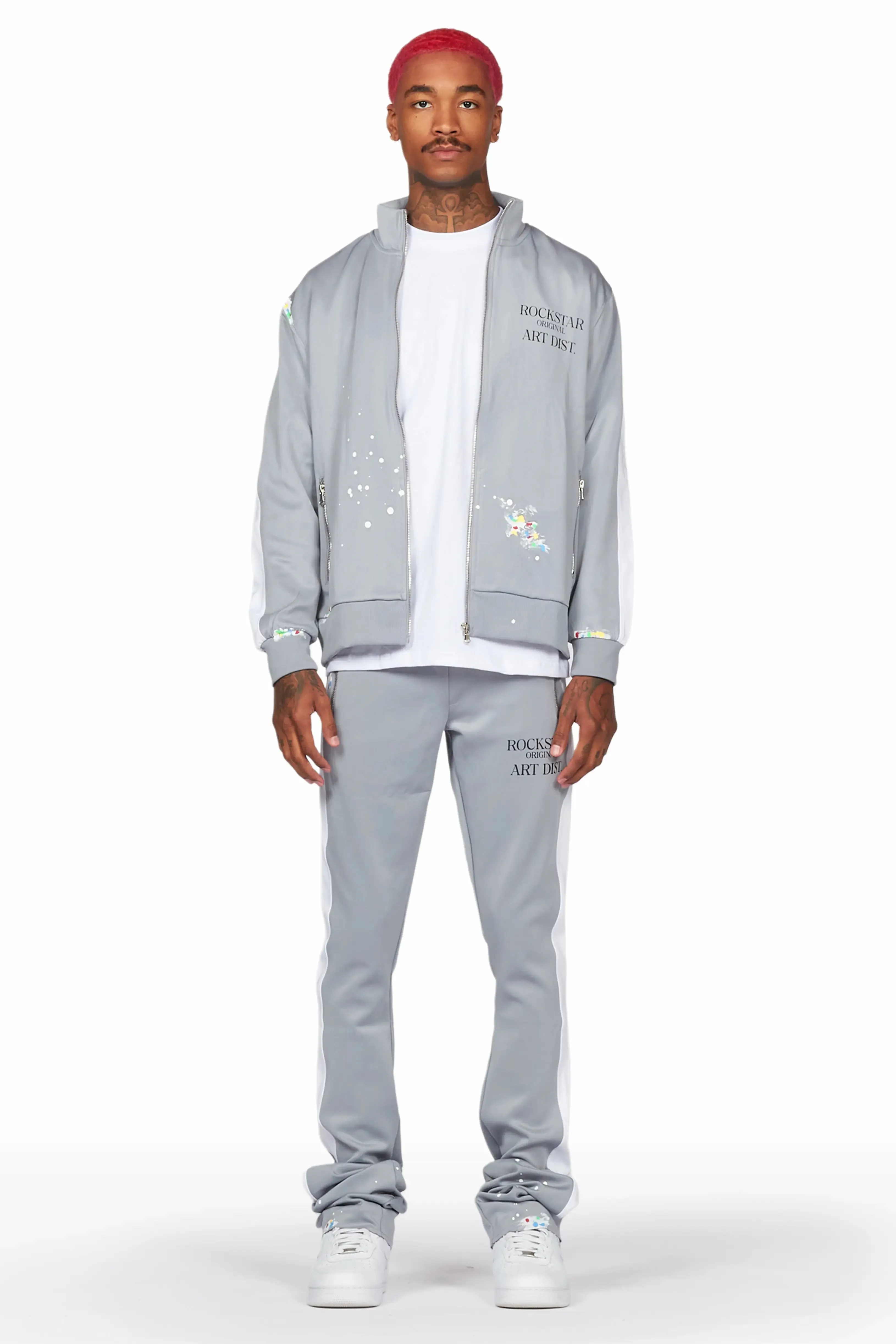 Rockstar Art Dist. Grey Tricot Super Stacked Flare Track Set sold by Rockstar Original product image thumbnail 2