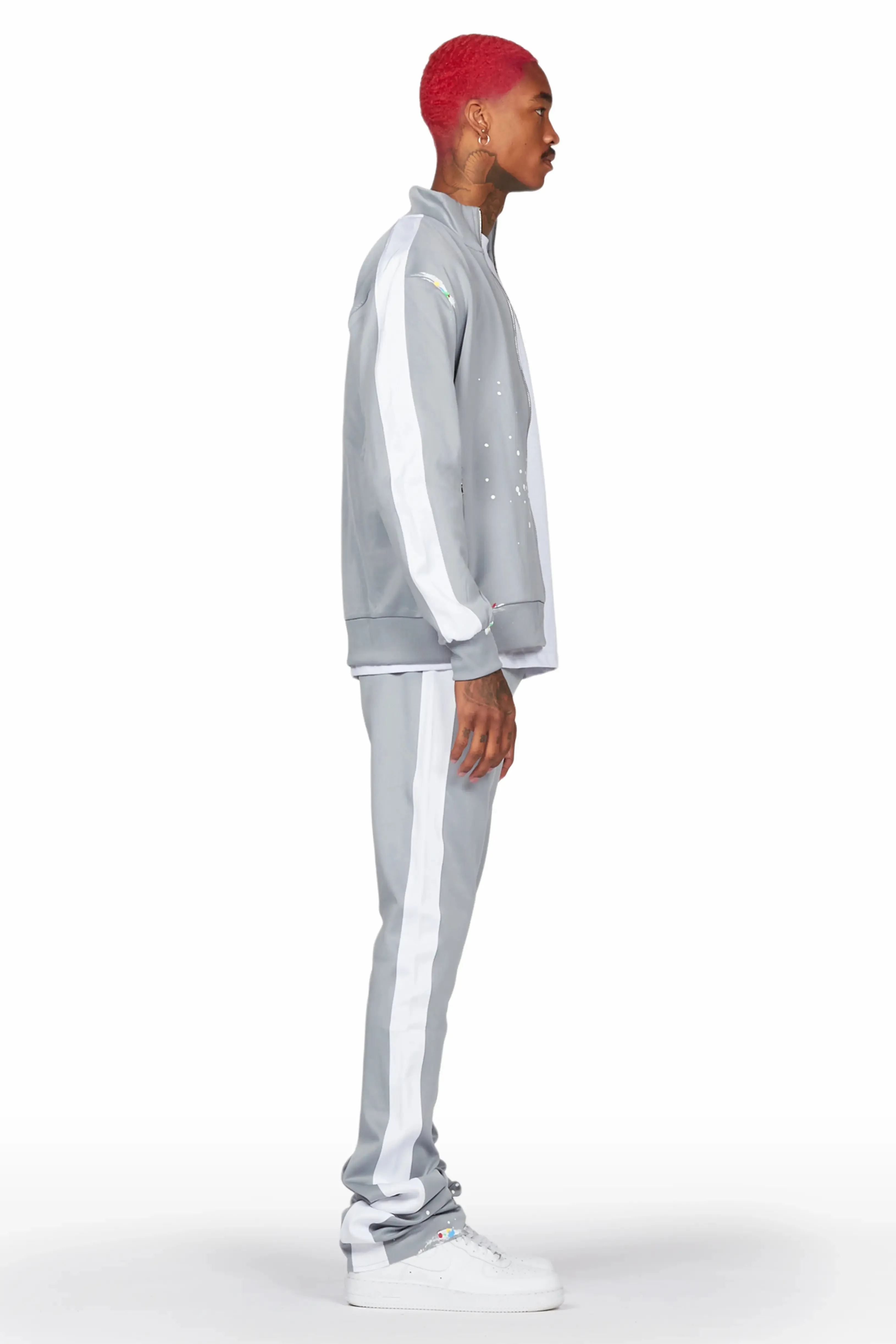 Rockstar Art Dist. Grey Tricot Super Stacked Flare Track Set sold by Rockstar Original product image thumbnail 3