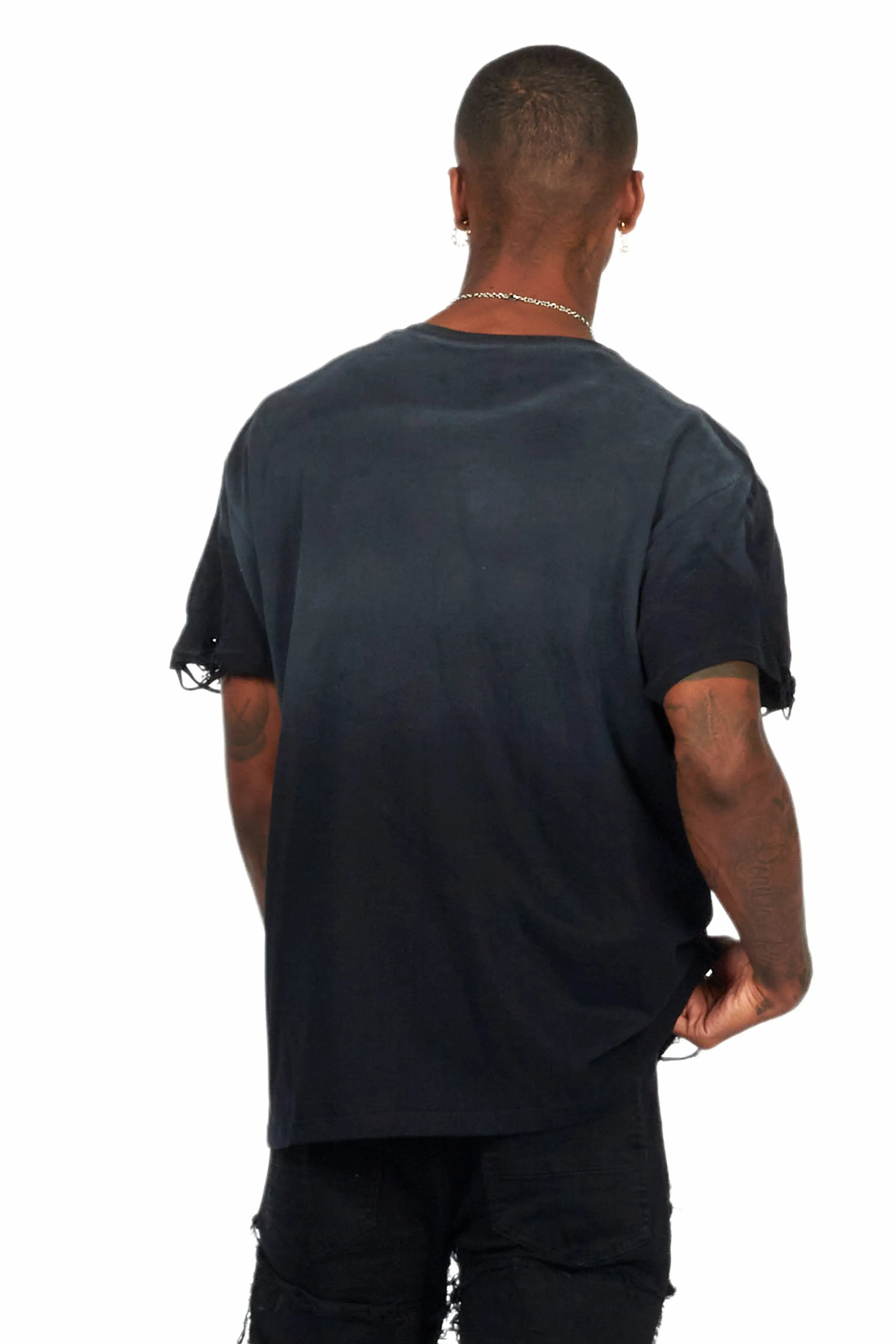 Pello Black Oversized Graphic T-Shirt sold by Rockstar Original product image thumbnail 4