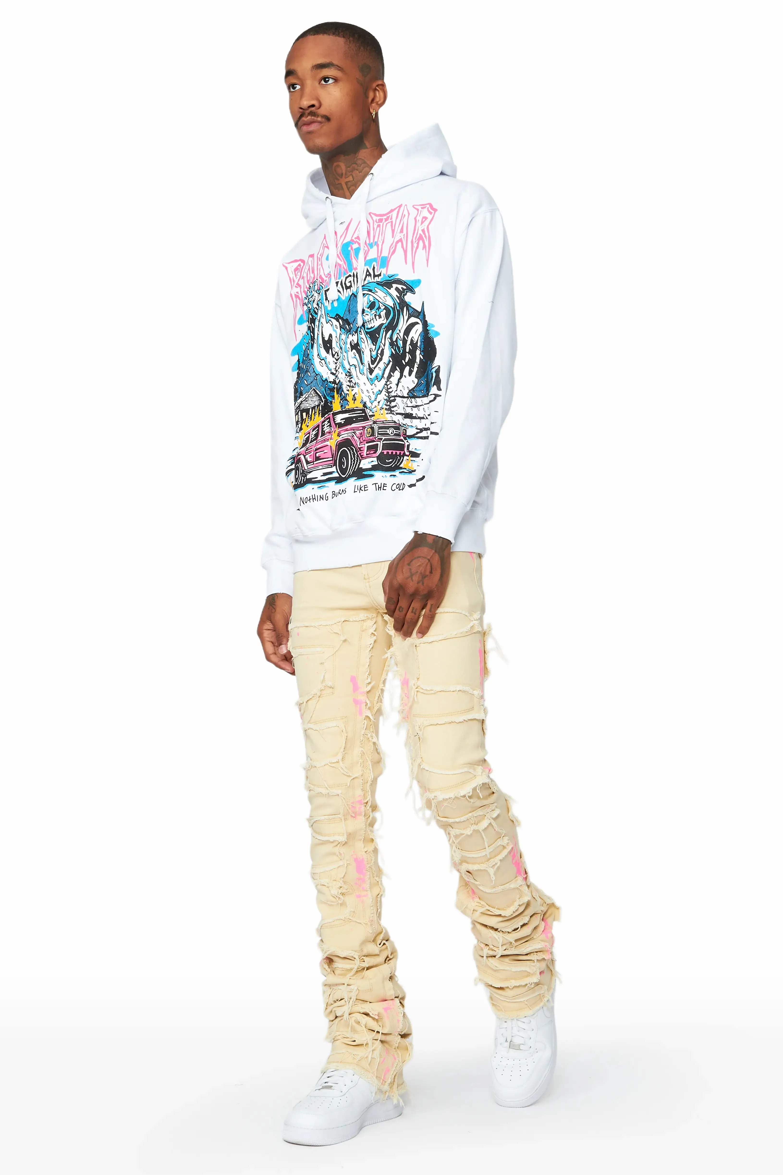 Kip White Graphic Hoodie sold by Rockstar Original product image thumbnail 4