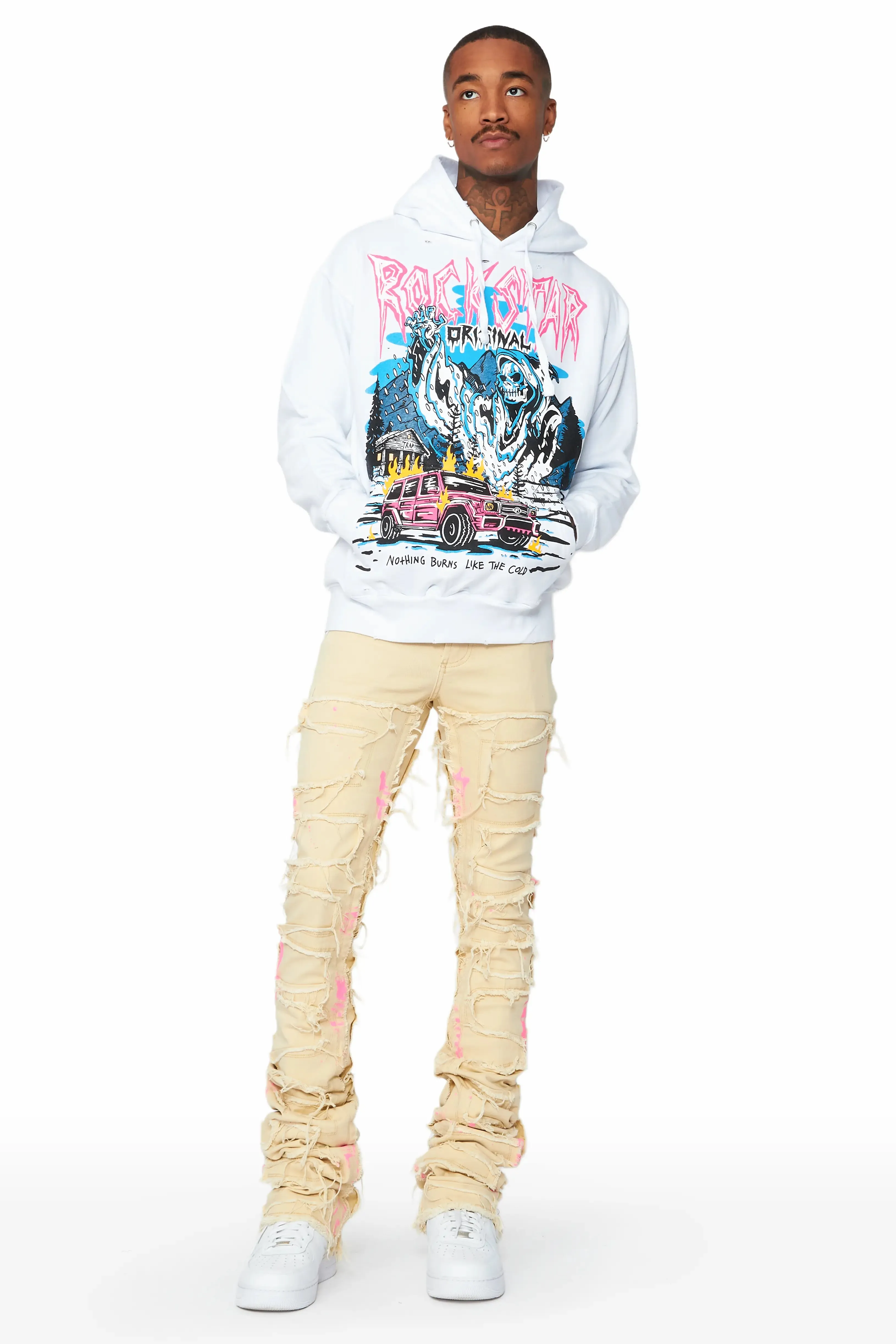 Kip White Graphic Hoodie sold by Rockstar Original product image thumbnail 5