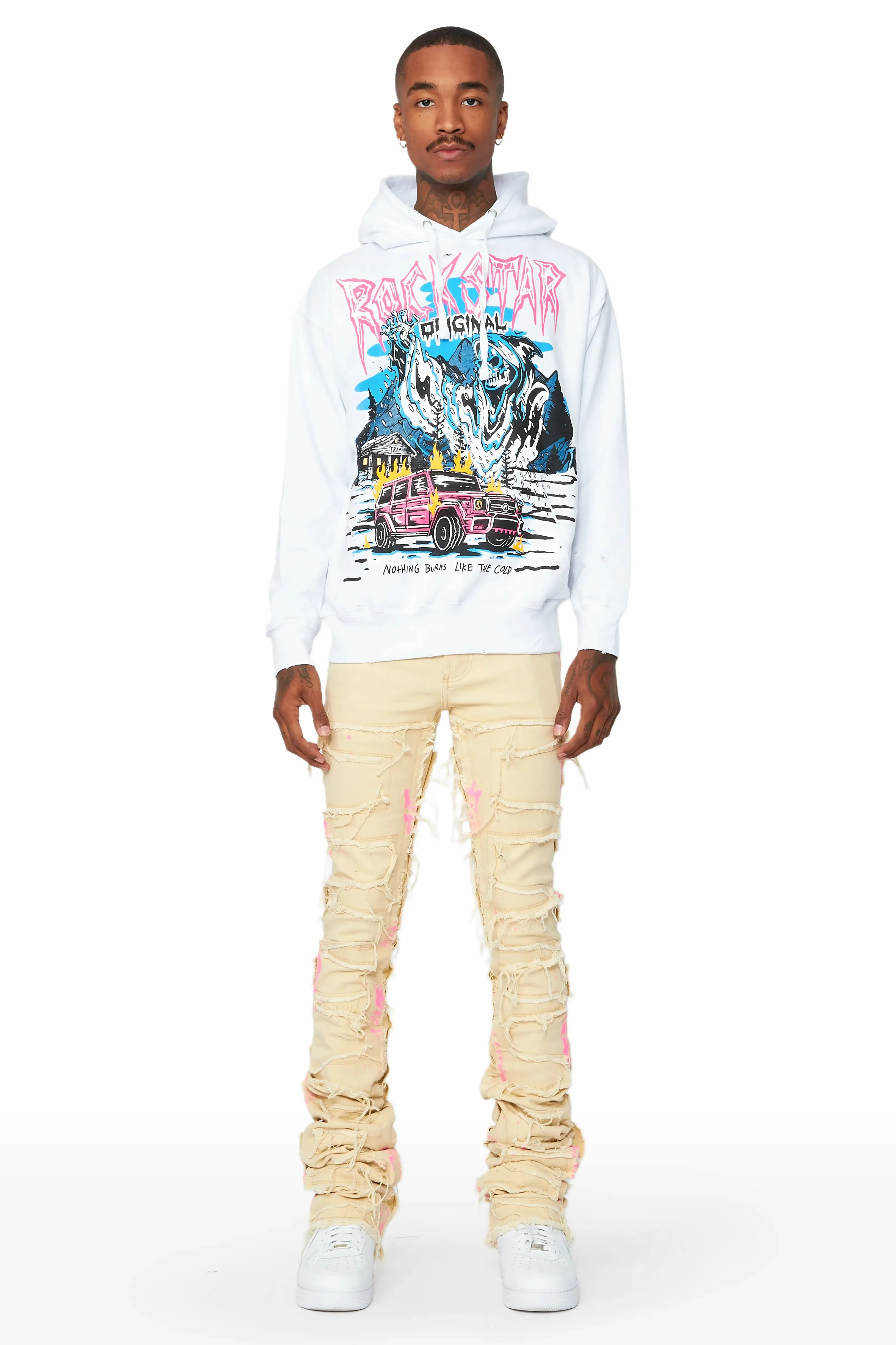 Kip White Graphic Hoodie sold by Rockstar Original product image thumbnail 3