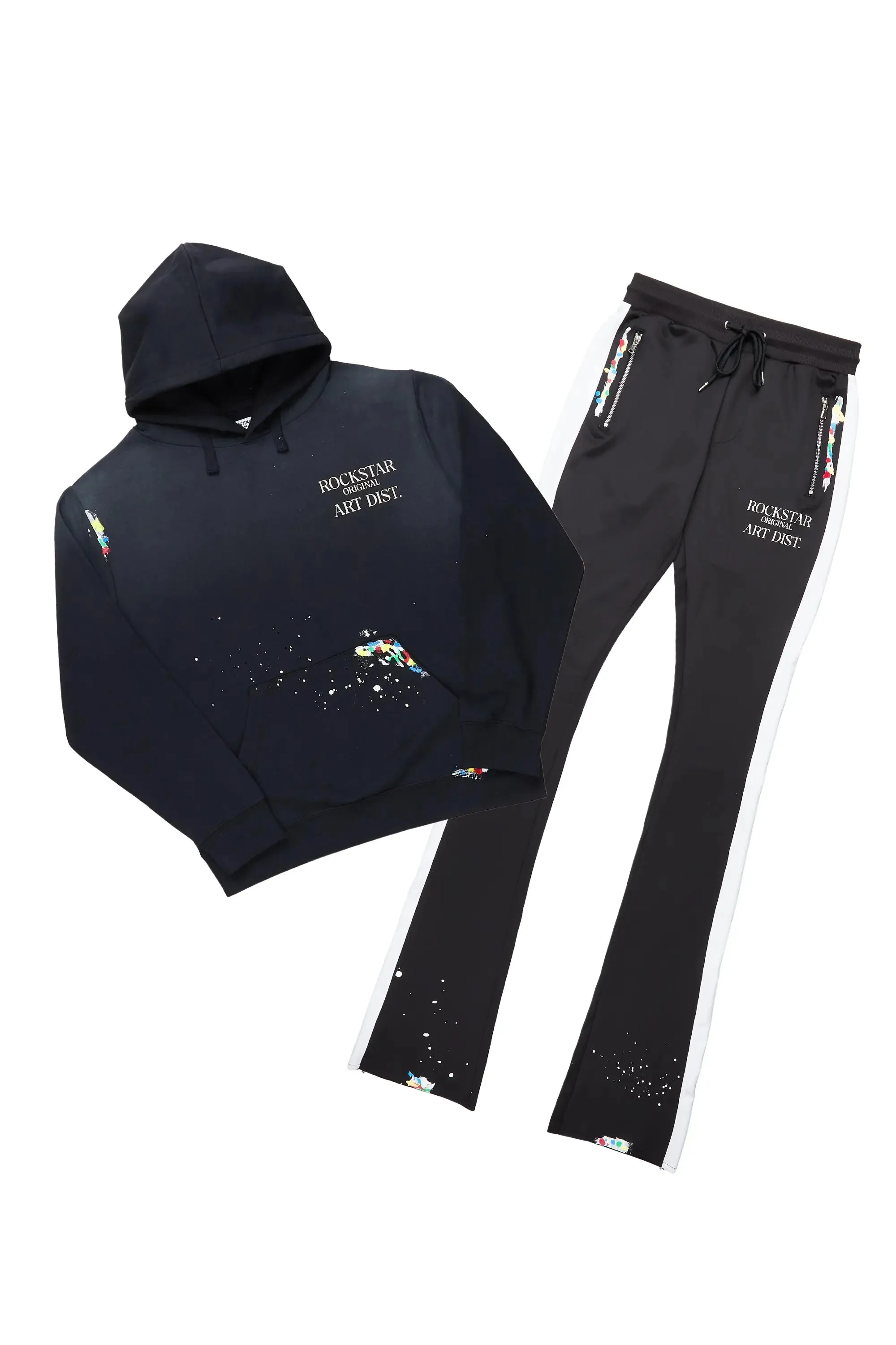 Mumford Black Super Stacked Pant Set sold by Rockstar Original product image thumbnail 2