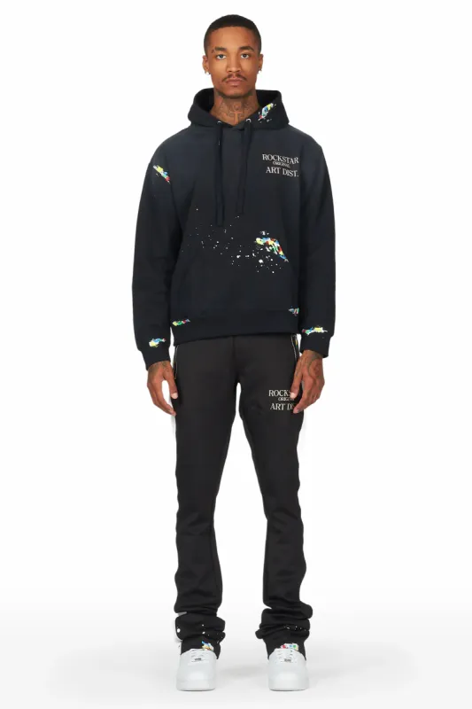 Mumford Black Super Stacked Pant Set sold by Rockstar Original