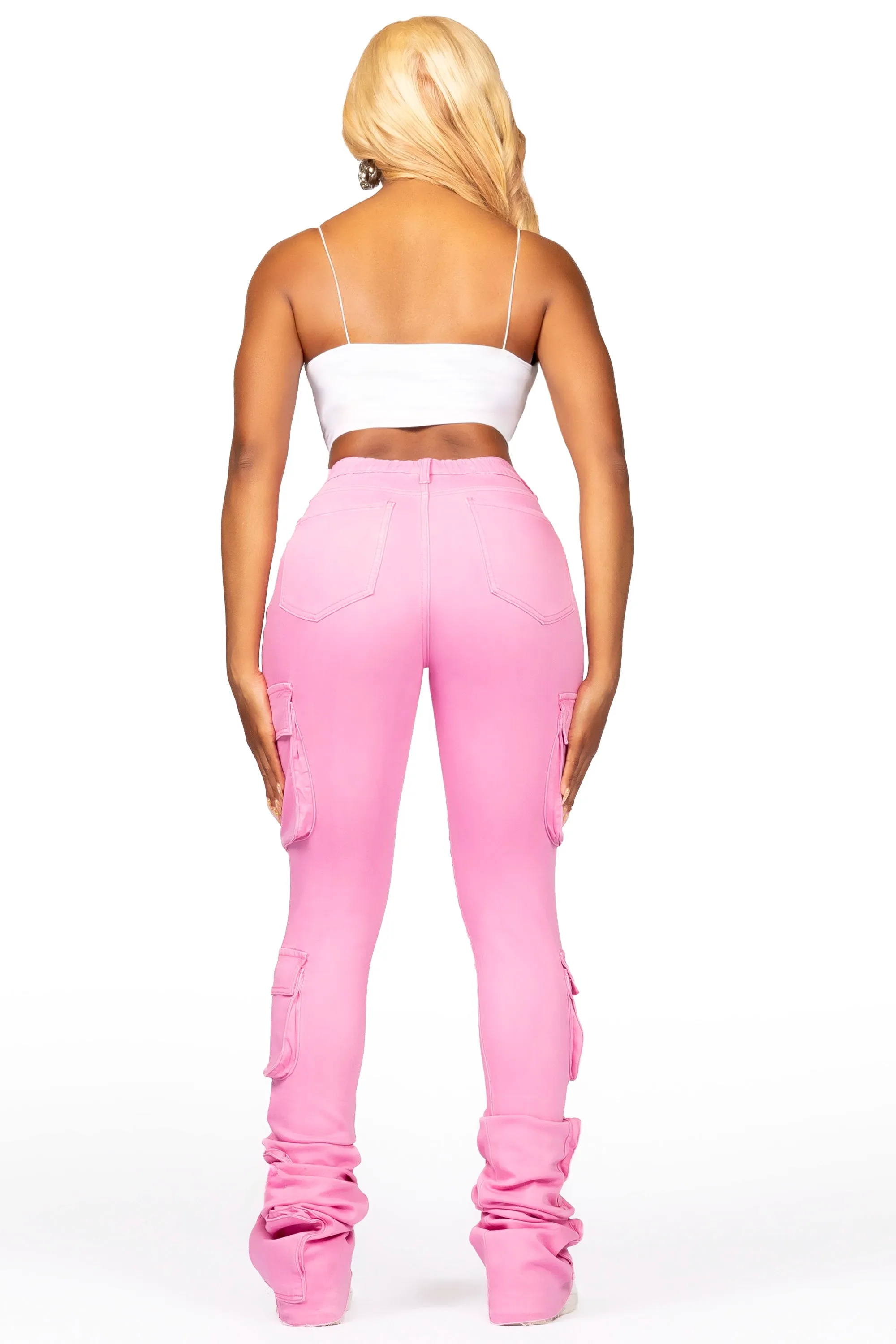 Phoebe Pink Super Stacked Jean sold by Rockstar Original product image thumbnail 4