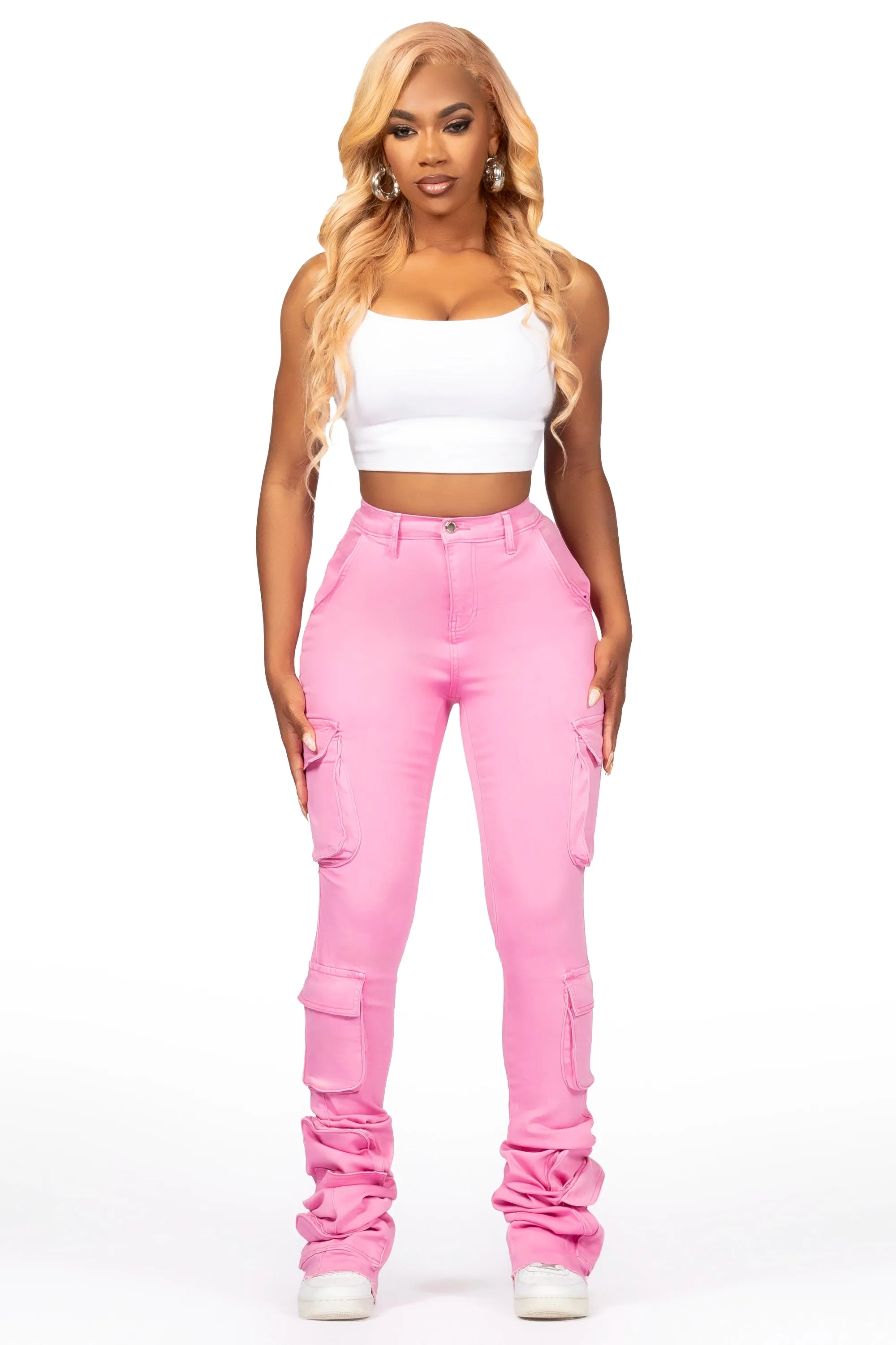 Phoebe Pink Super Stacked Jean sold by Rockstar Original product image thumbnail 2