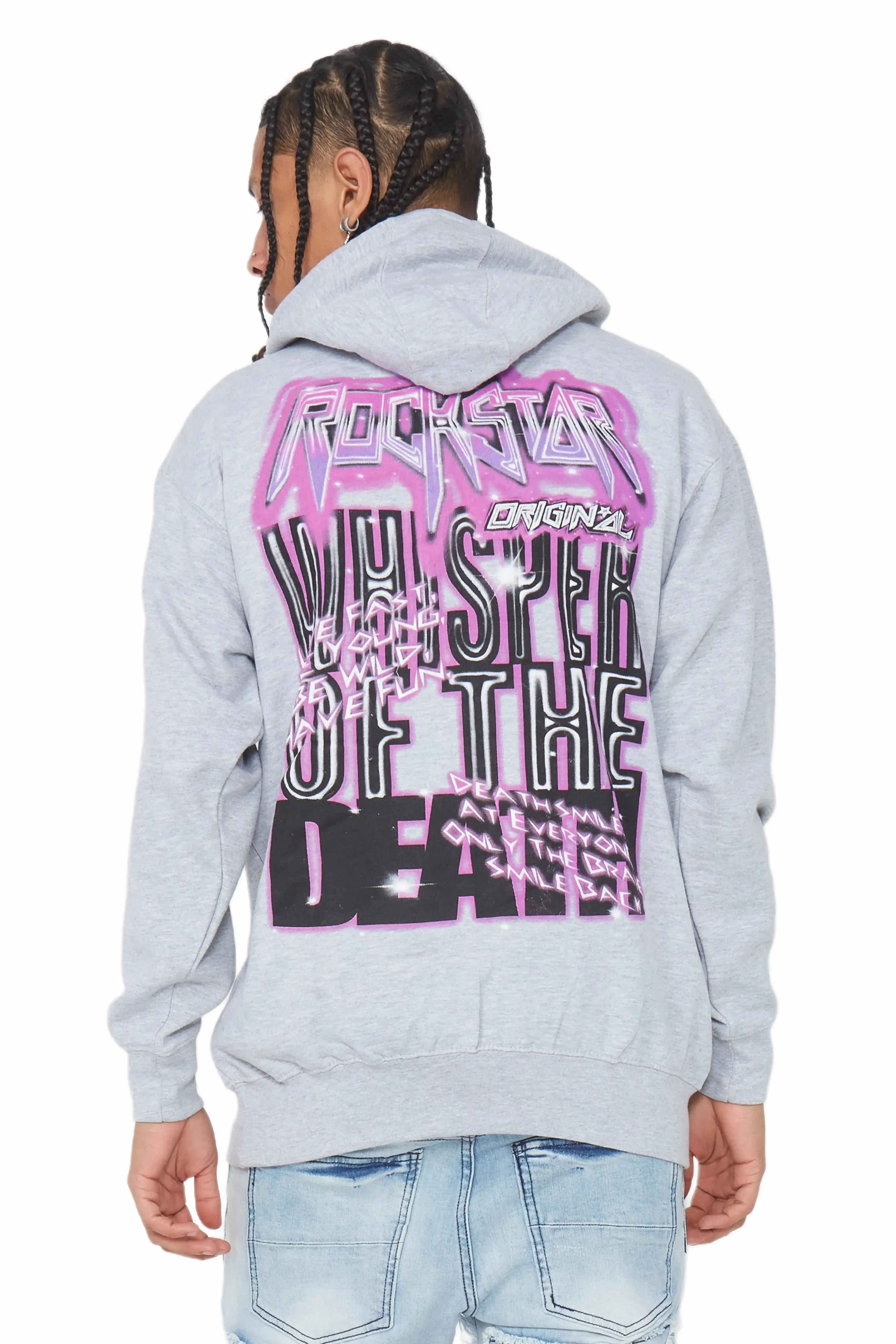 Obern Grey Graphic Hoodie sold by Rockstar Original product image thumbnail 4