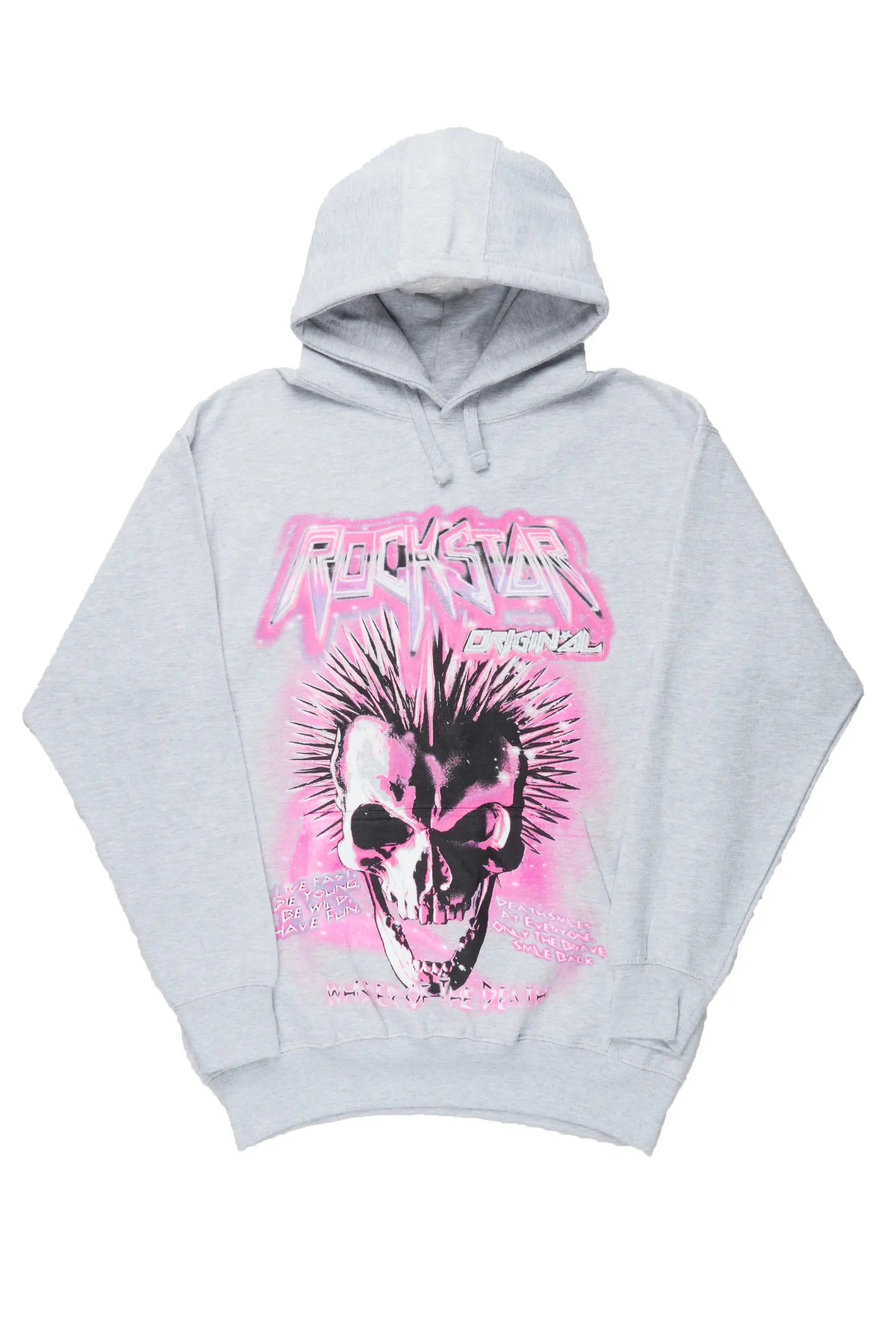 Obern Grey Graphic Hoodie sold by Rockstar Original product image thumbnail 5
