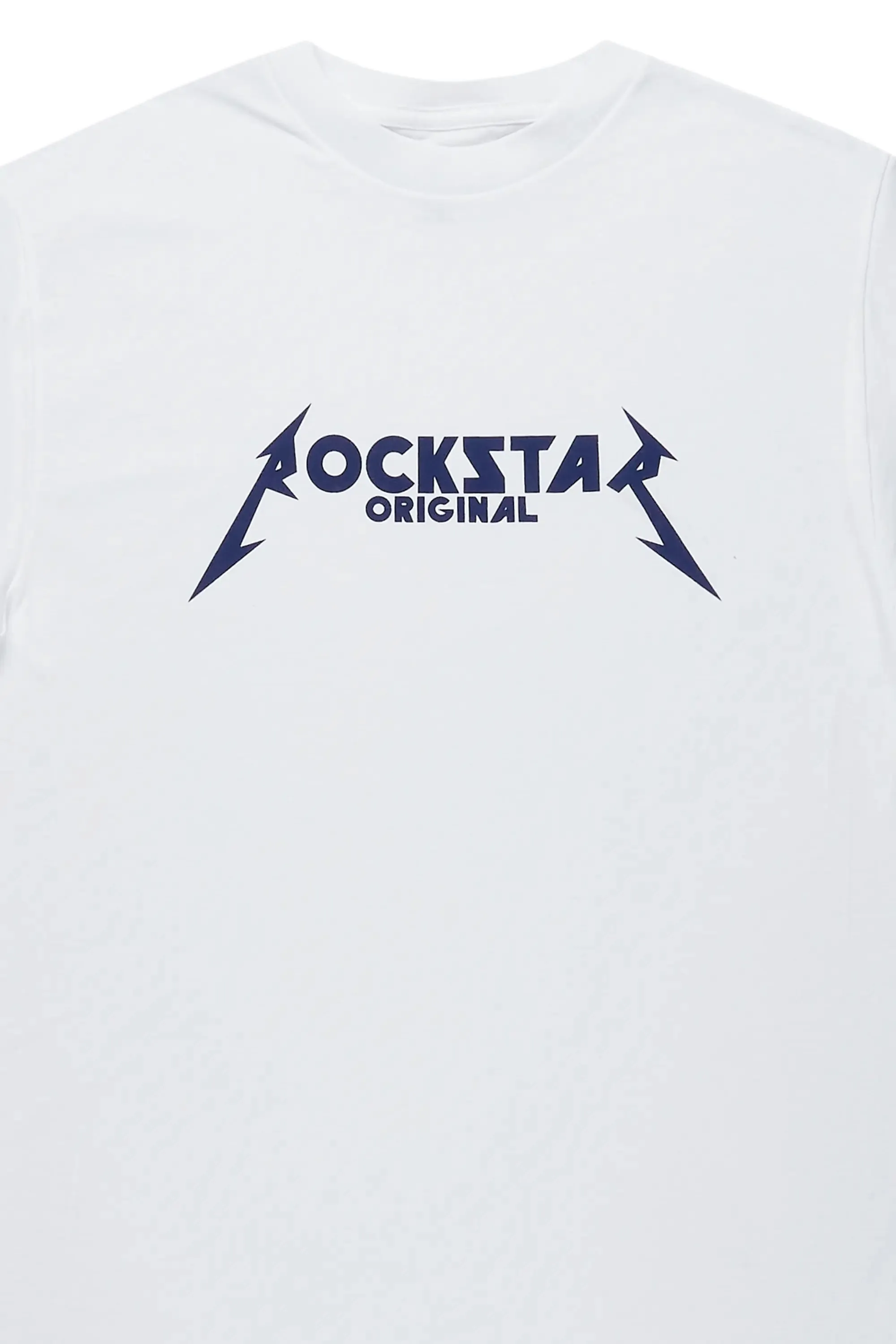 Diogo White/Navy Printed T-Shirt sold by Rockstar Original product image thumbnail 2