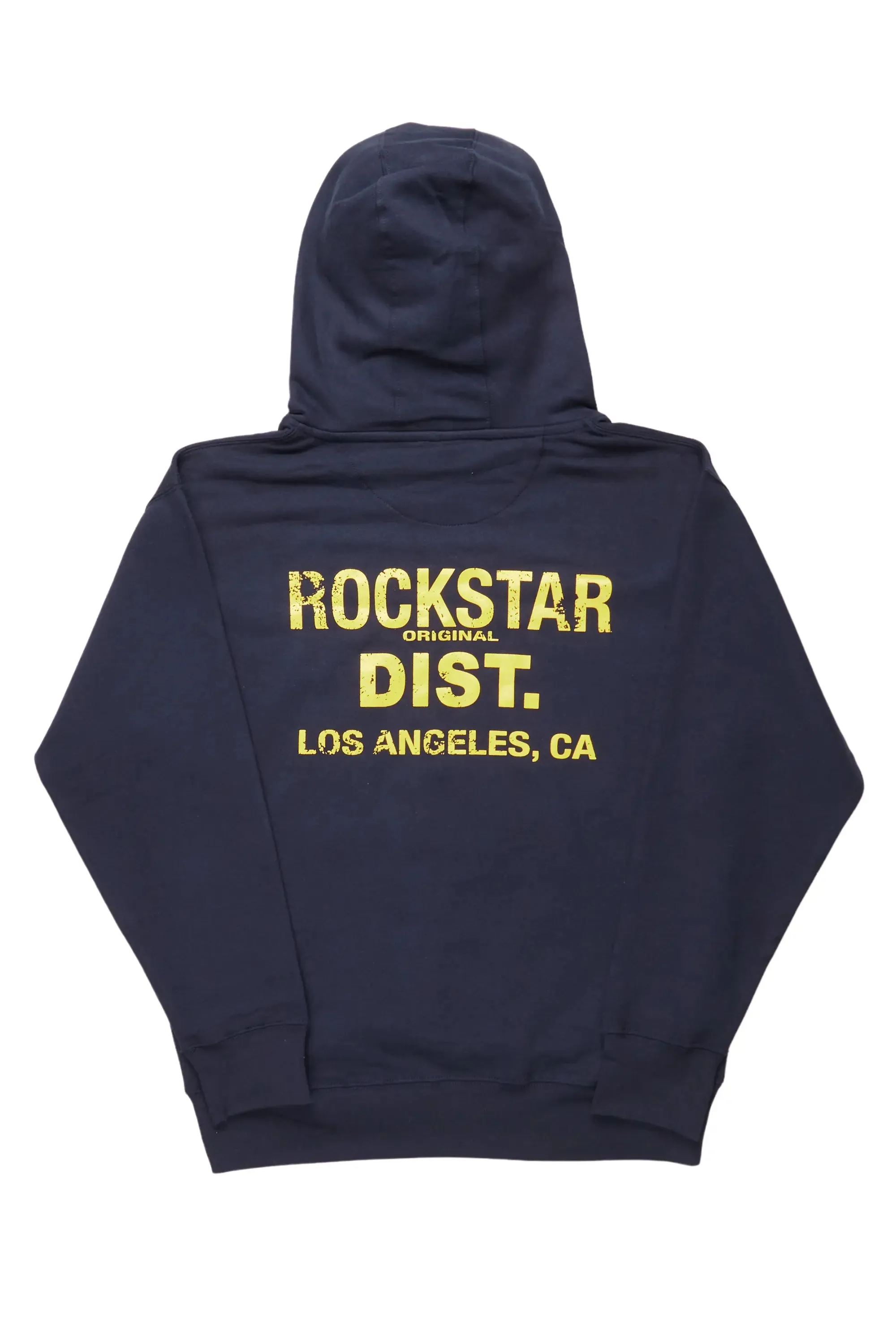 Lake Navy/Yellow Graphic Hoodie sold by Rockstar Original