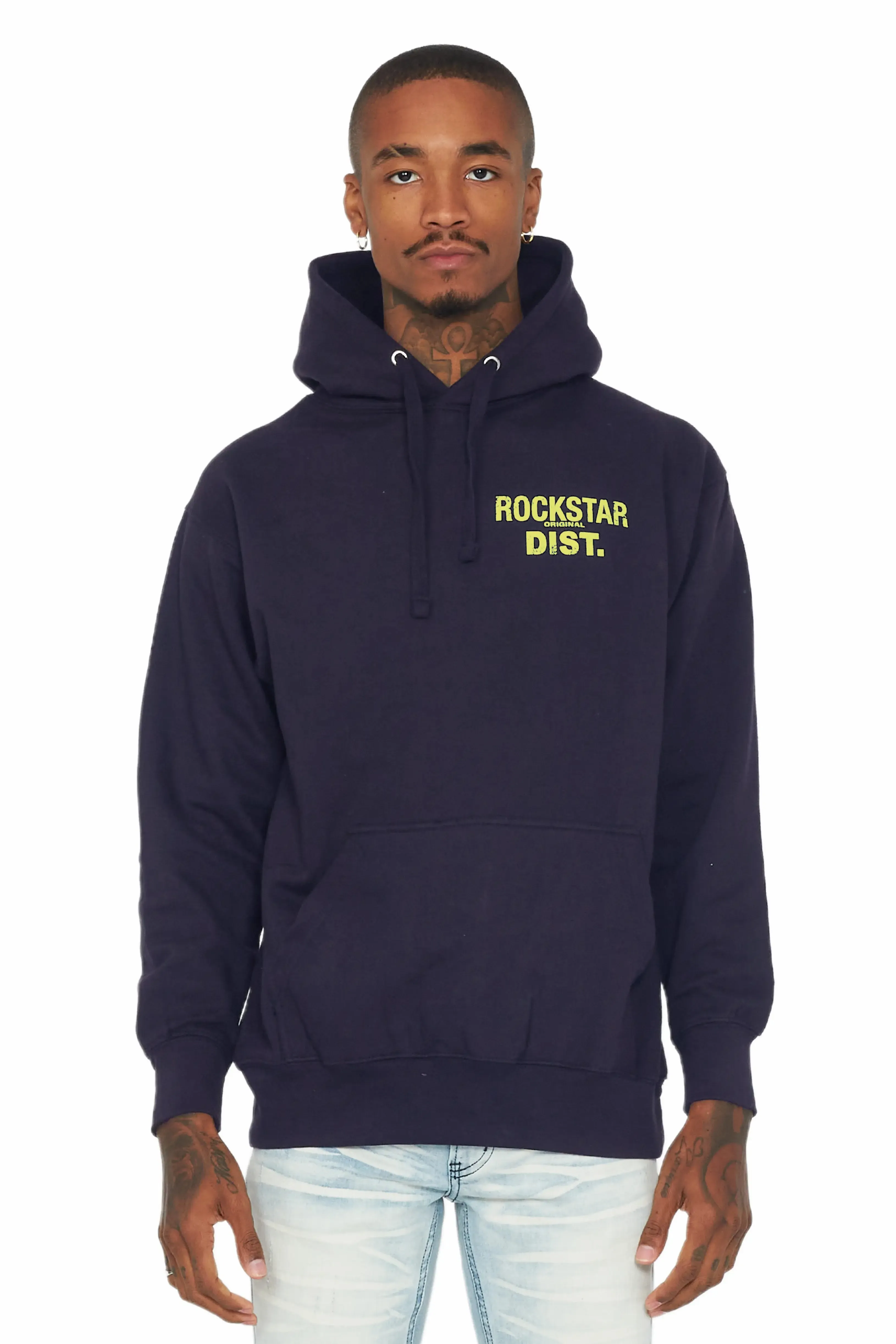Lake Navy/Yellow Graphic Hoodie sold by Rockstar Original product image thumbnail 3