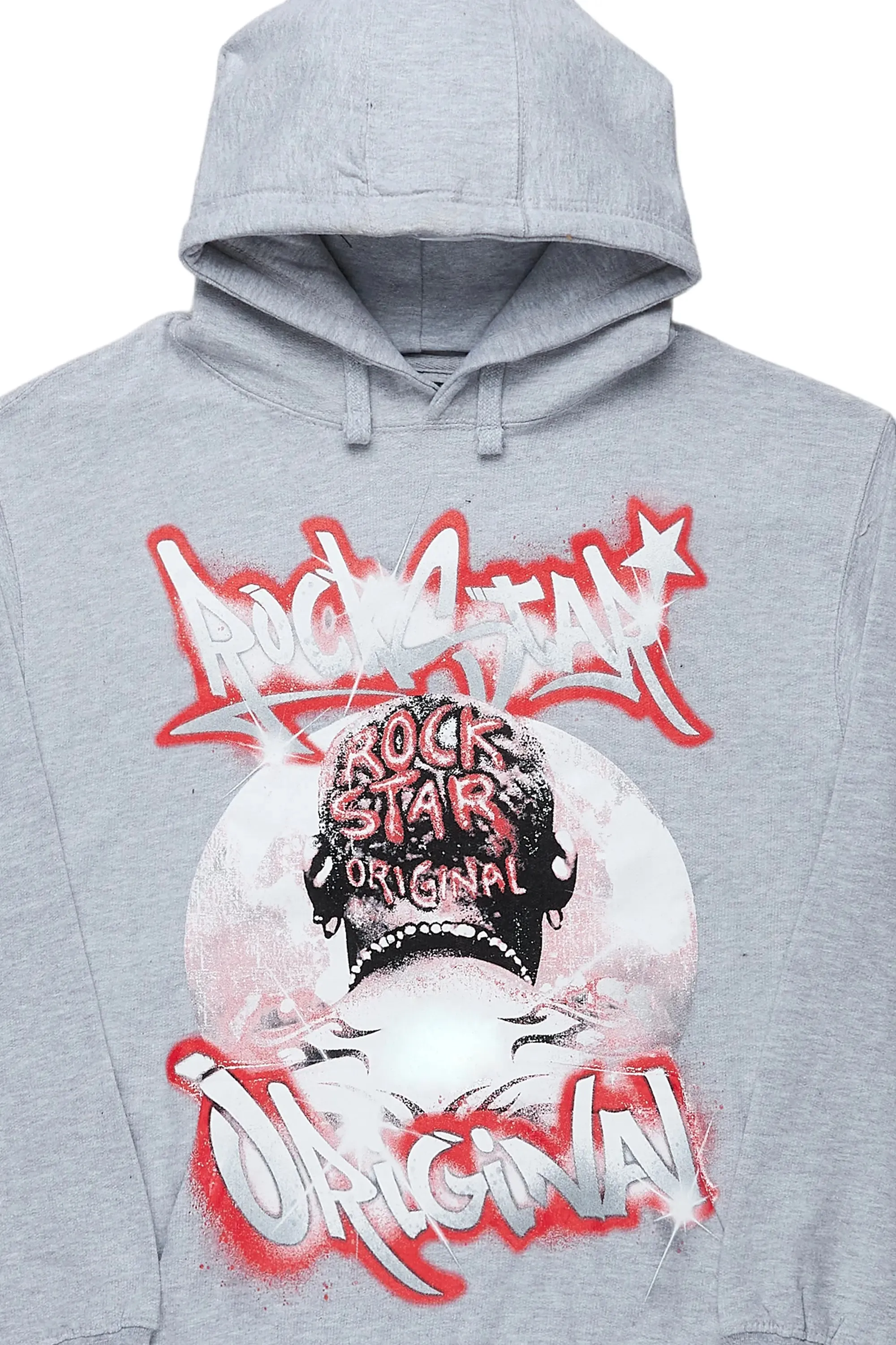 Euclid Heather Grey Graphic Hoodie sold by Rockstar Original product image thumbnail 3